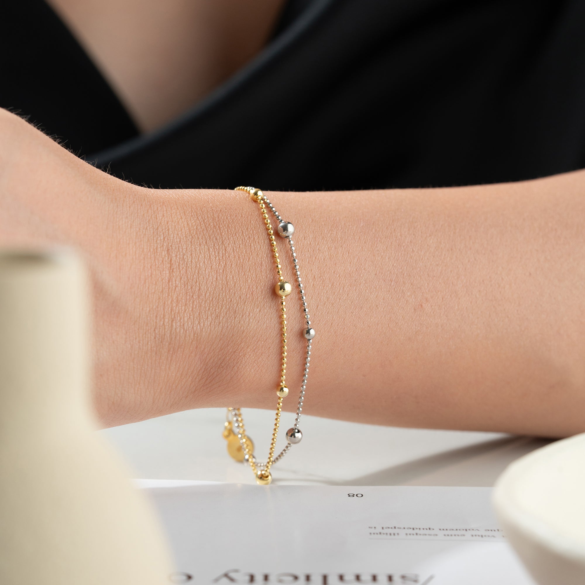 BICOLOR ARMBAND | 925 SILBER