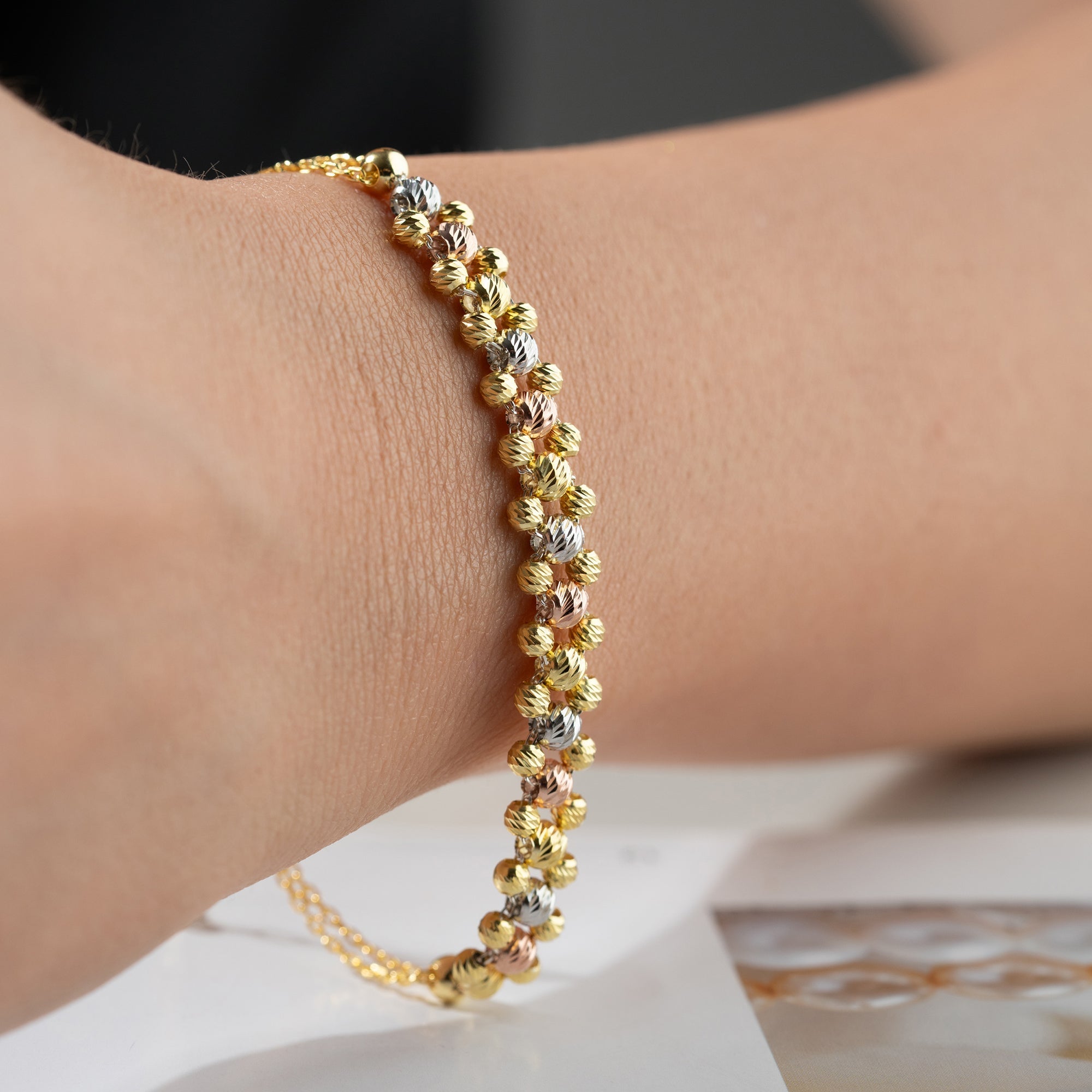 DORICA TRICOLOR ARMBAND | 925 SILBER