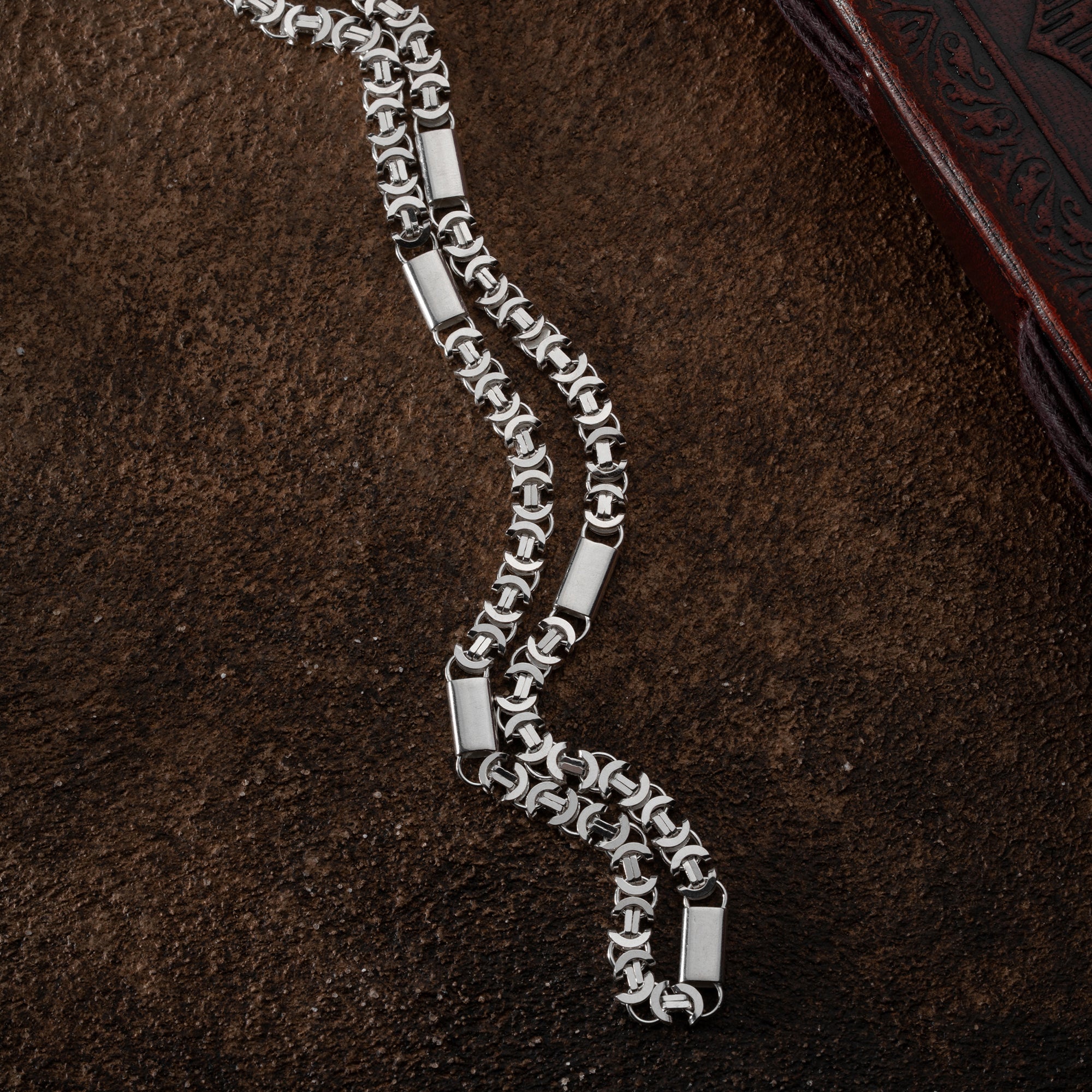 PLATTENKÖNIGSKETTE FLACH SET 6 MM | 925 SILBER