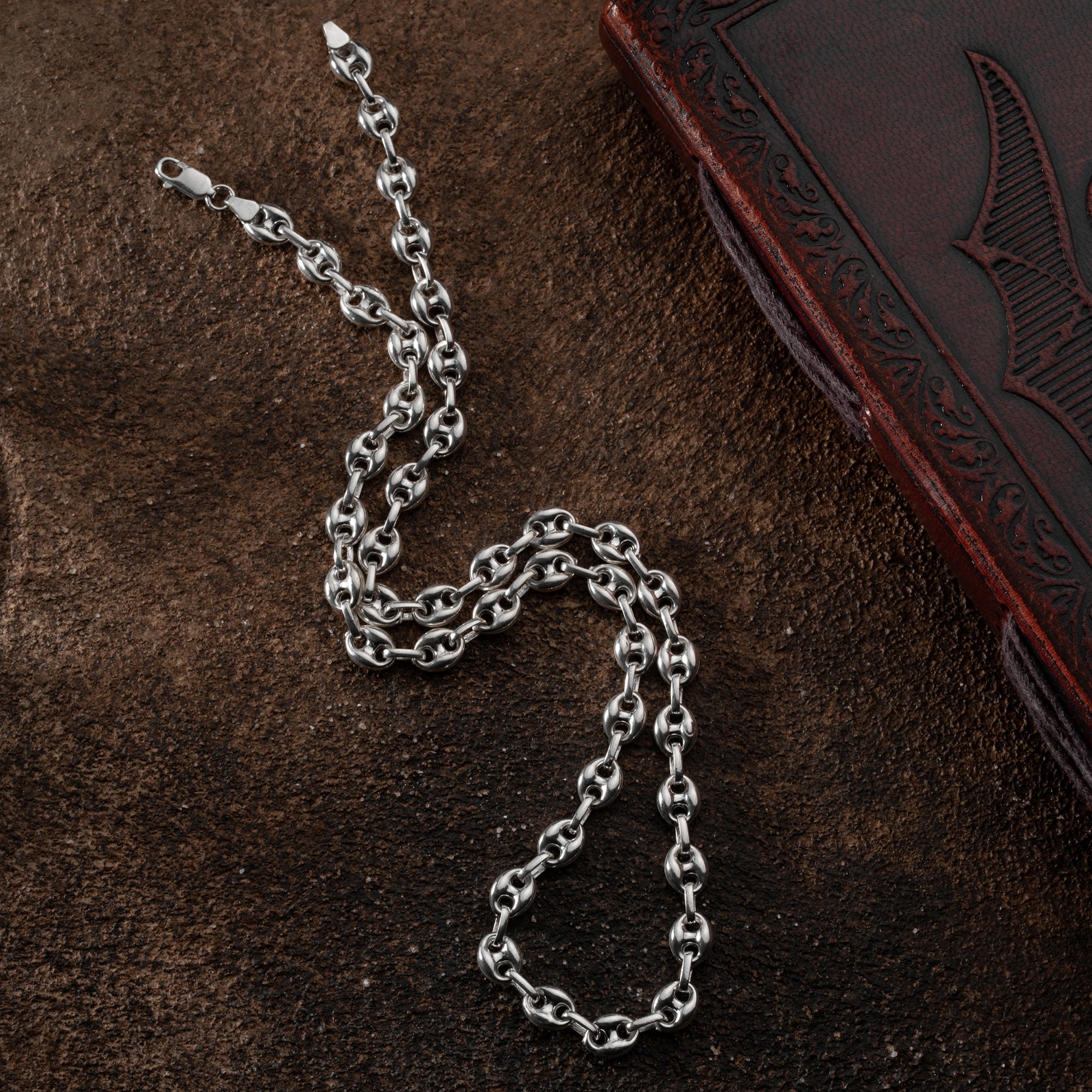 BOHNEN HALSKETTE | 925 SILBER