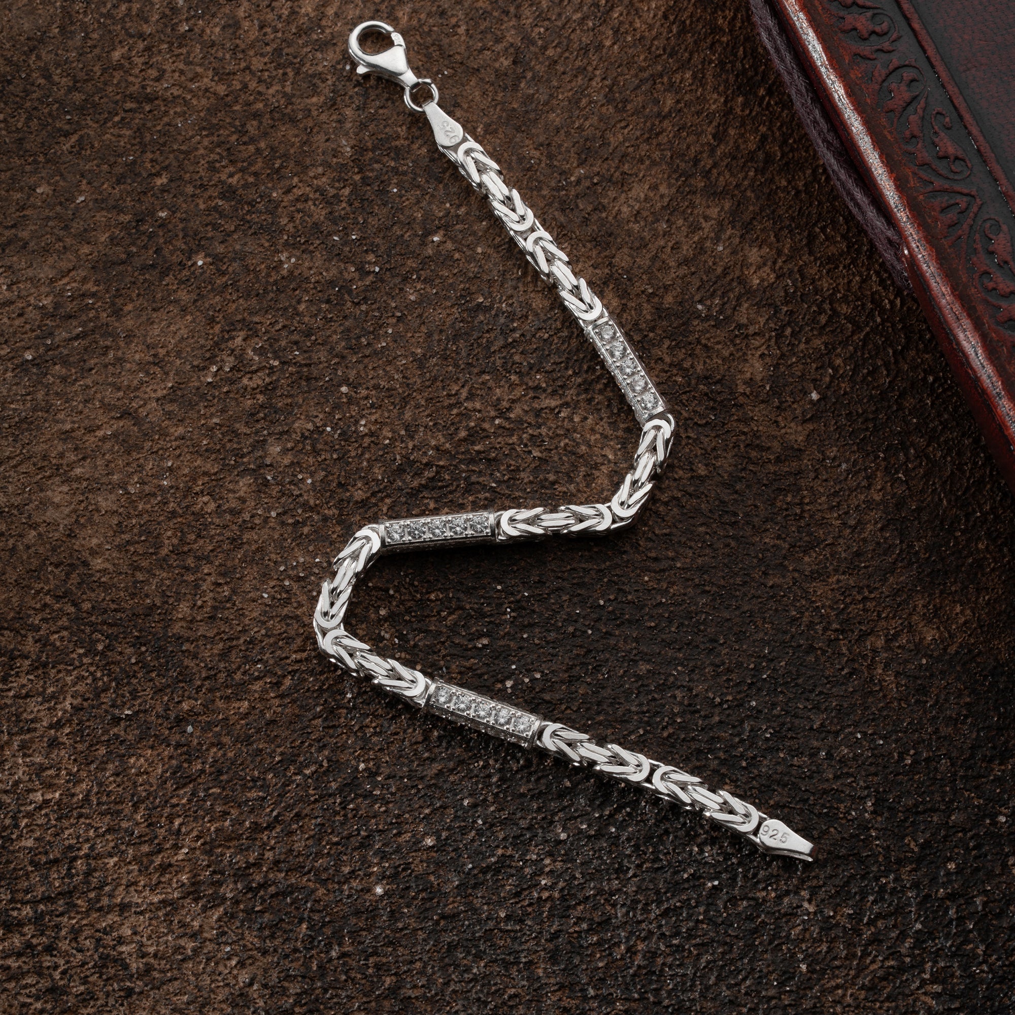 KÖNIGSARMBAND STRASSSTEIN 5MM | 925 SILBER.