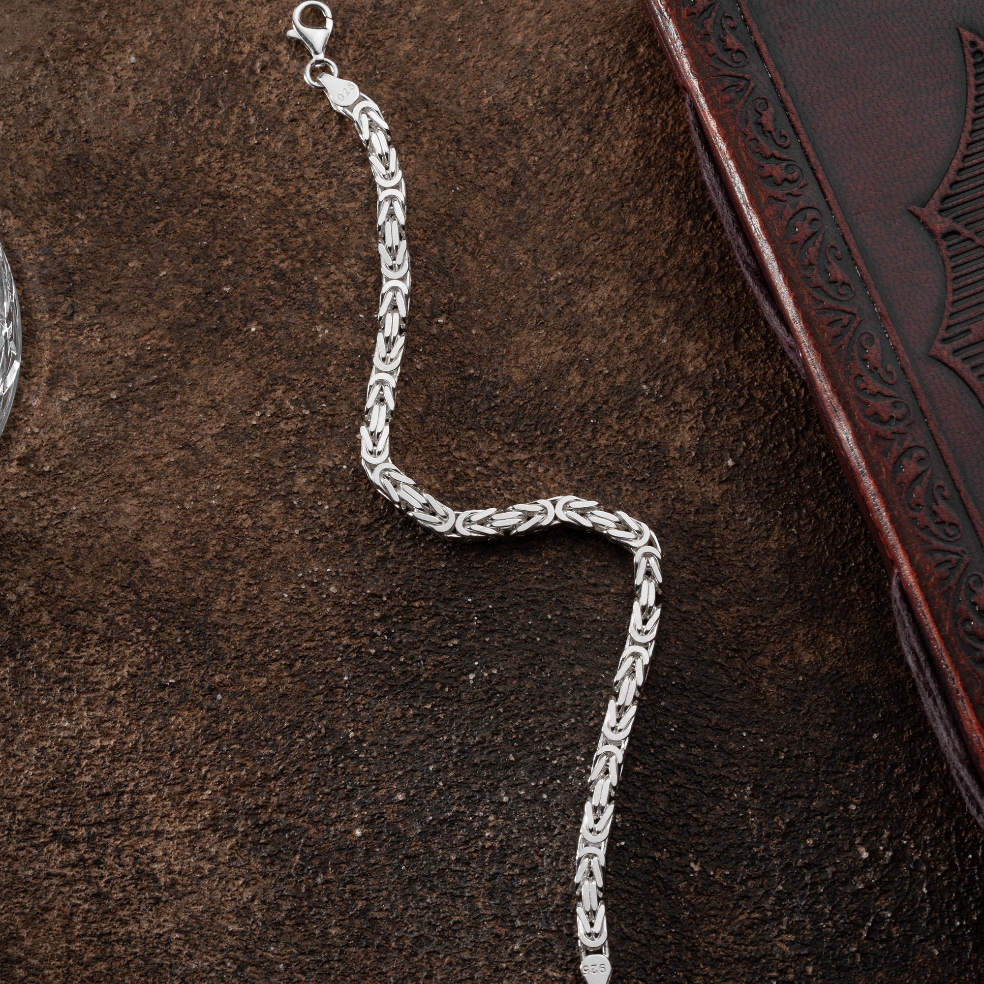 KÖNIGSARMBAND VIERKANT MASSIV 4MM | 925 SILBER.