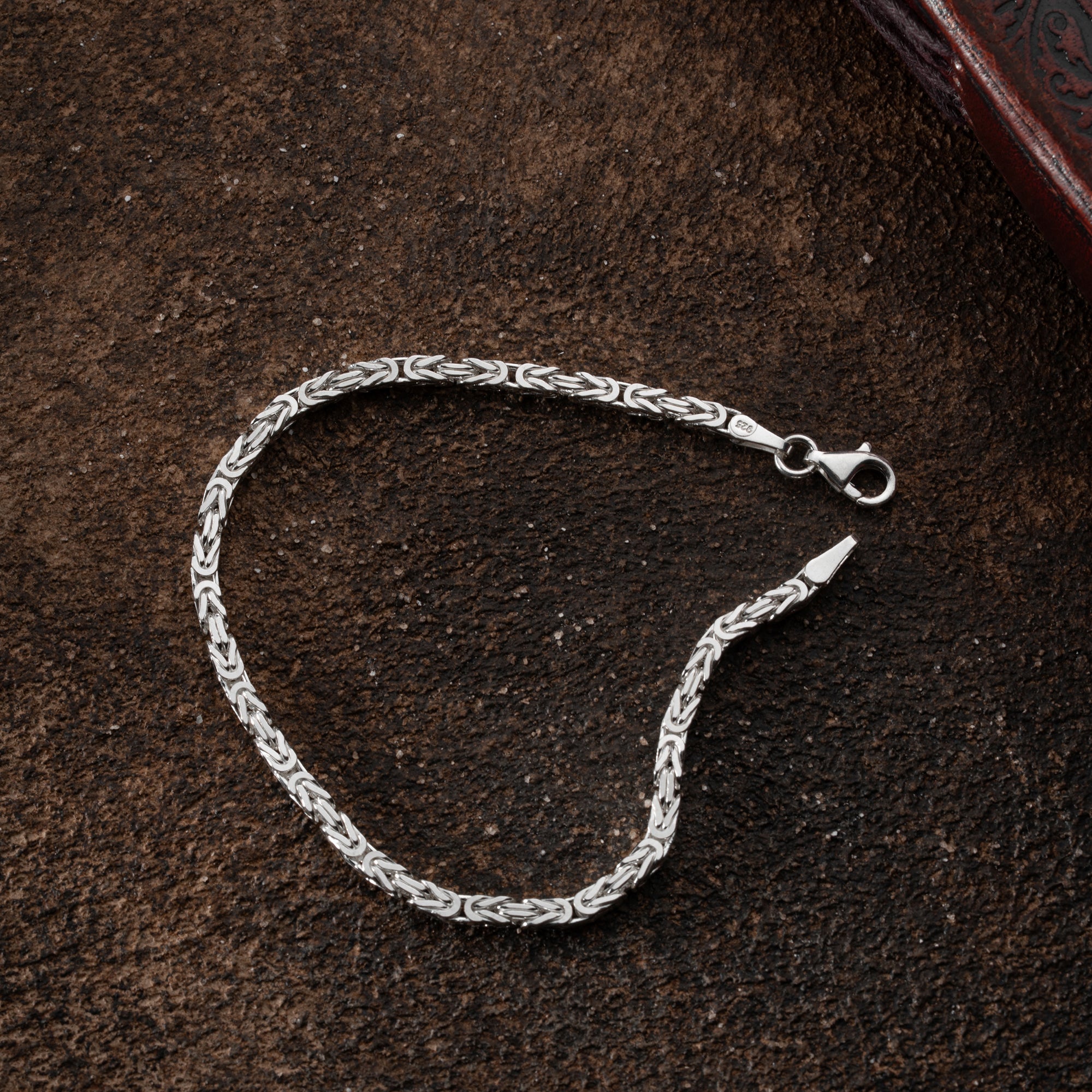 KÖNIGSARMBAND VIERKANT MASSIV 3MM | 925 SILBER.