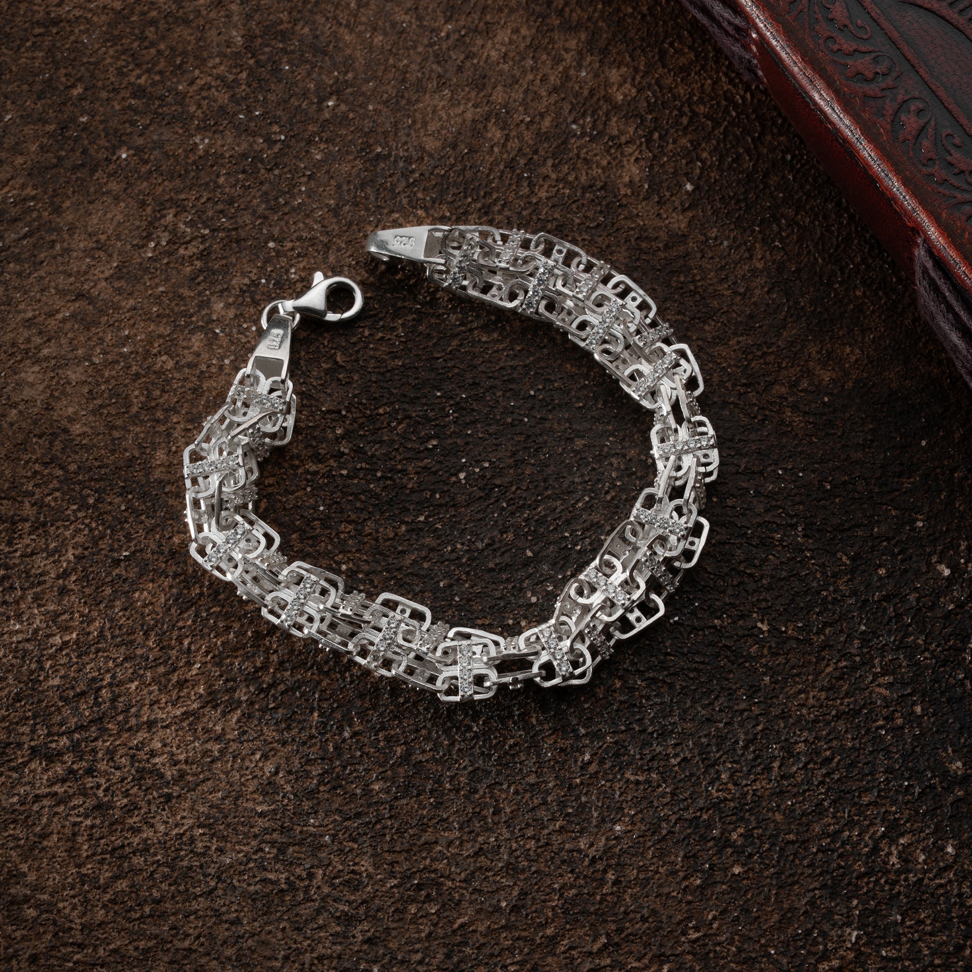 KÄFIGARMBAND MASSIV 8MM | 925 SILBER.