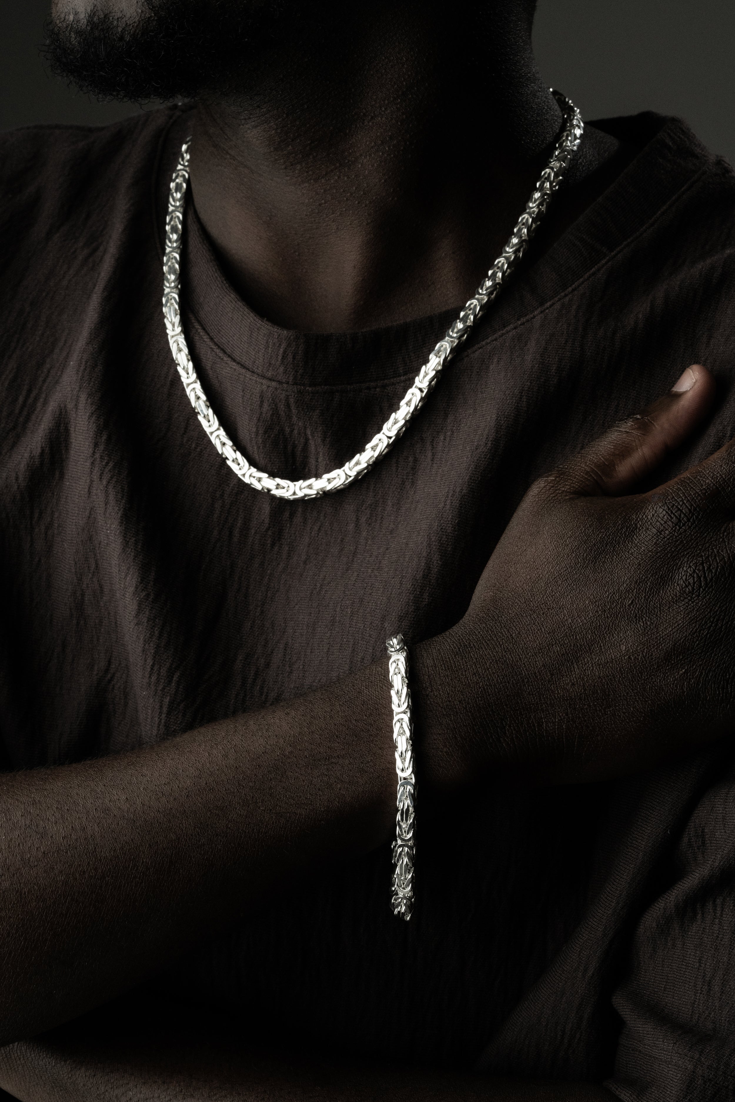 KÖNIGSKETTE SET 6 MM | 925 SILBER