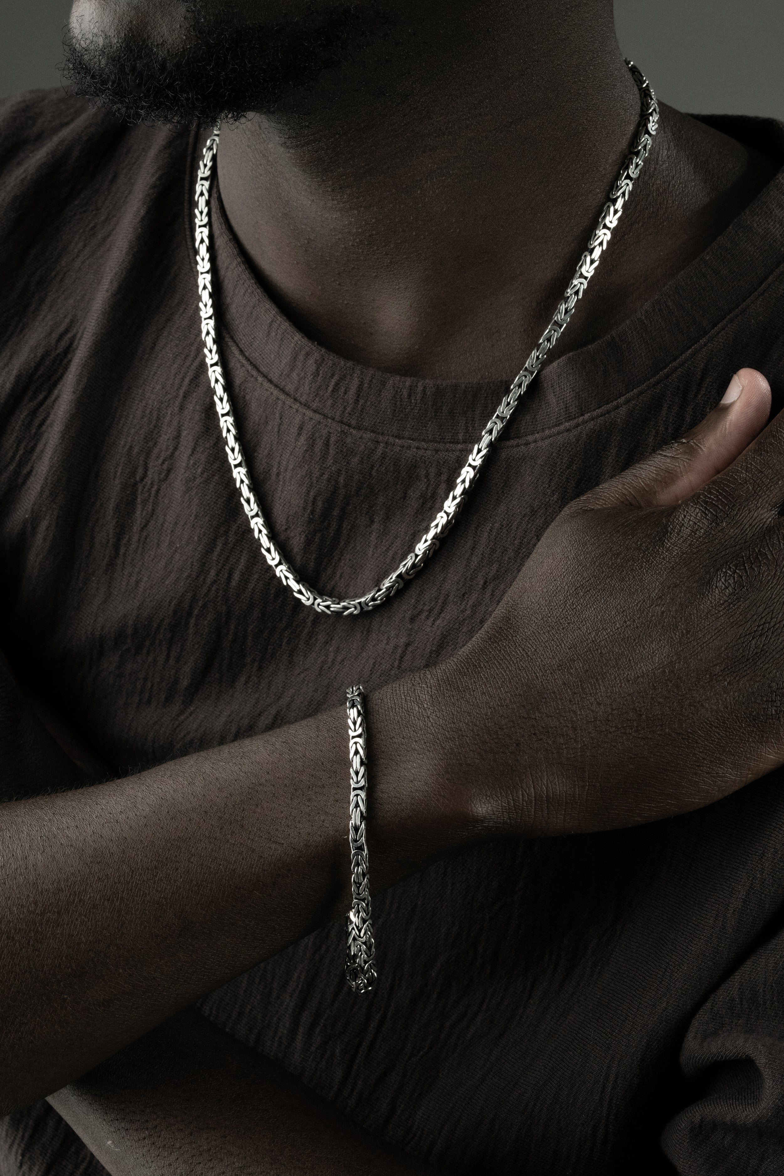 KÖNIGSKETTE 4 MM SET | 925 SILBER