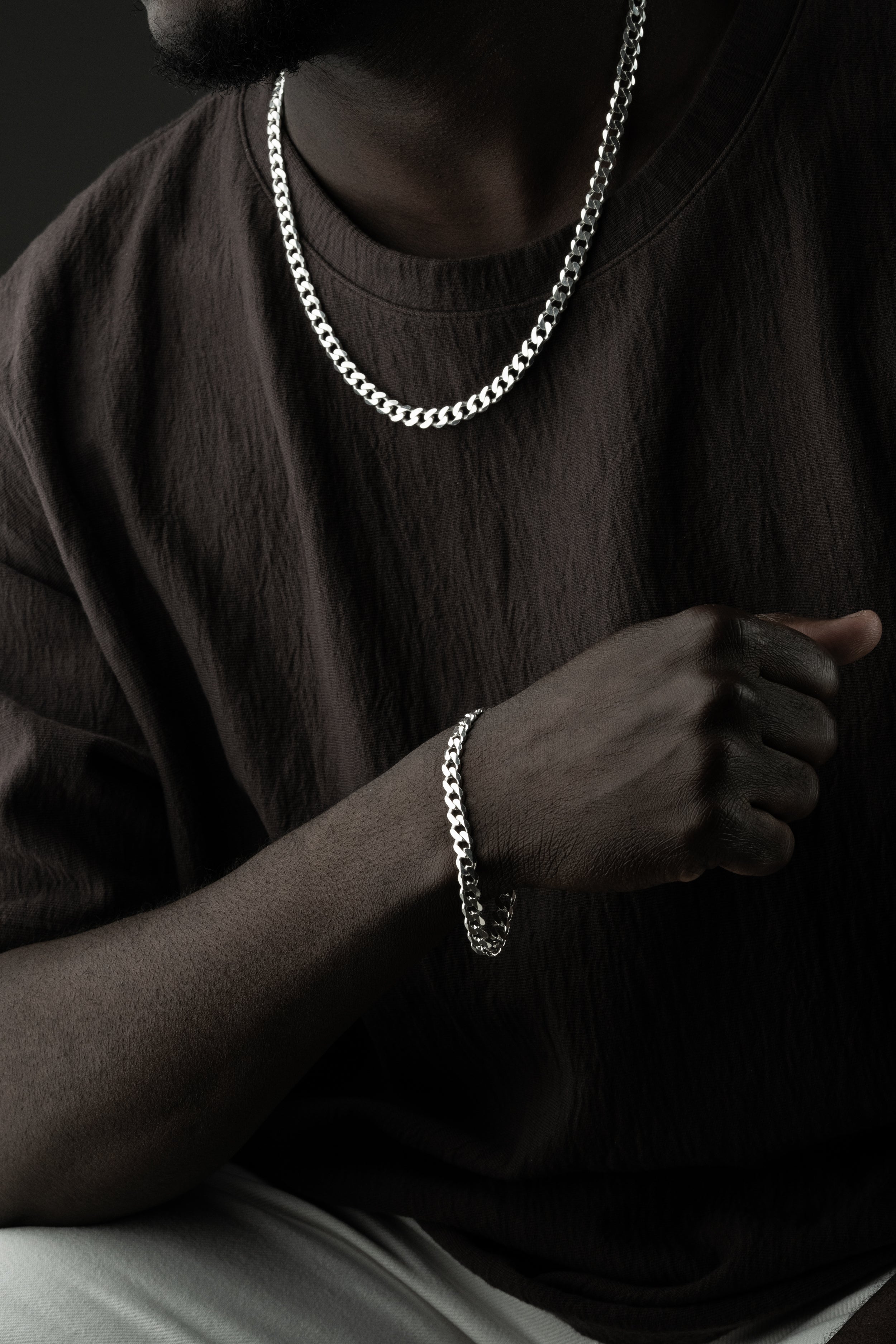 PANZER KETTE SET | 925 SILBER