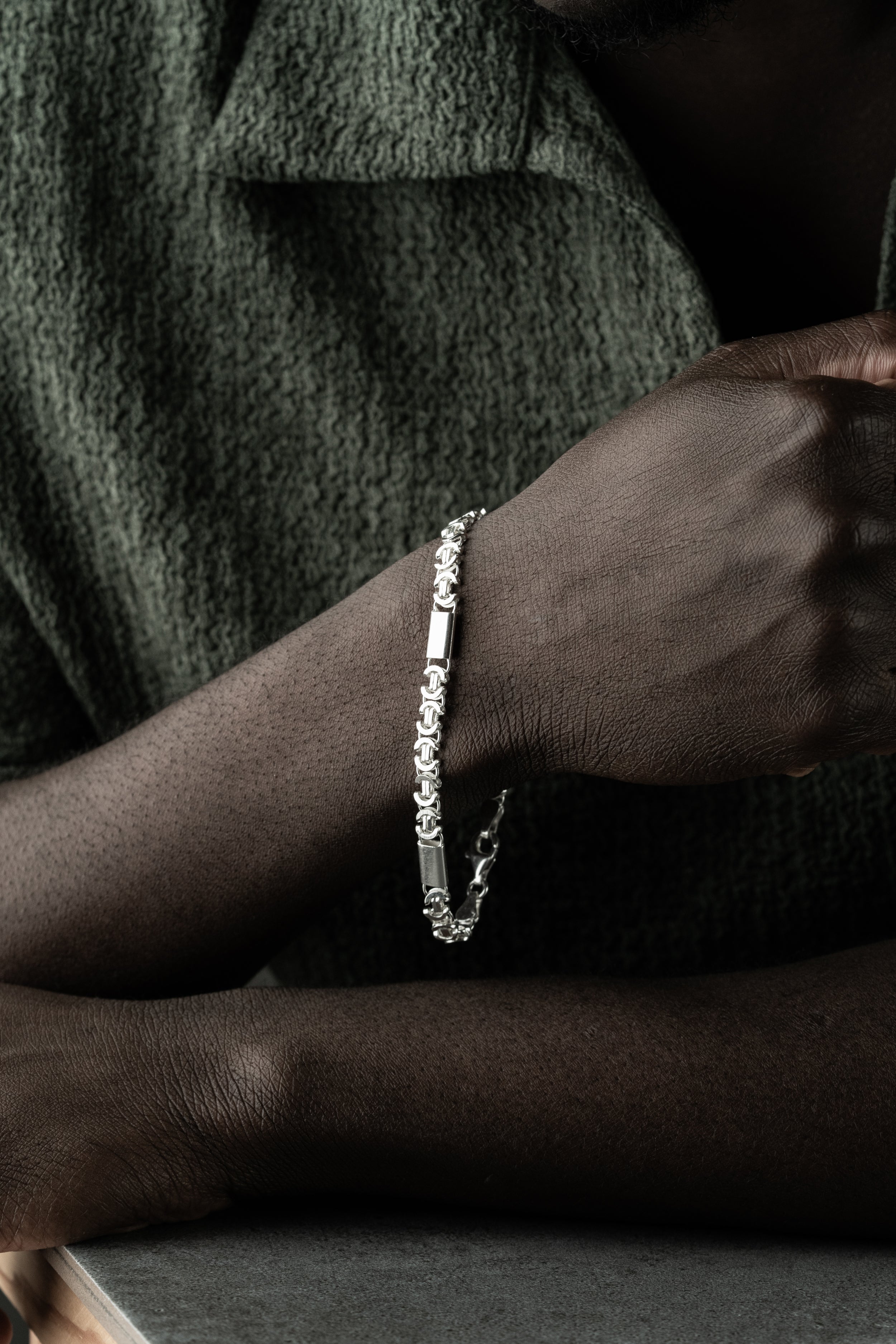 KÖNIGSARMBAND FLACH 5MM | 925 SILBER.