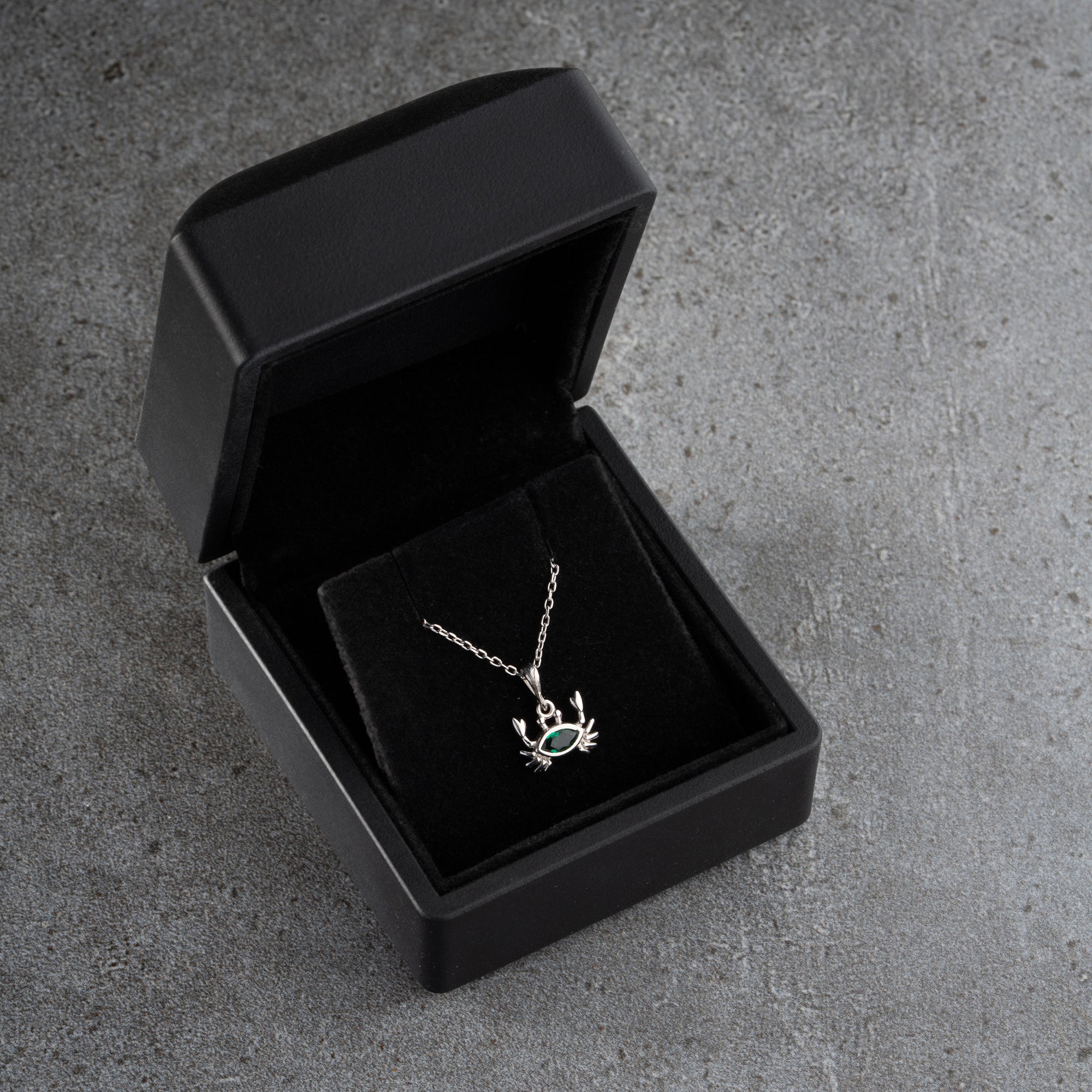 ZIRKONIA KREBS HALSKETTE | 925 SILBER