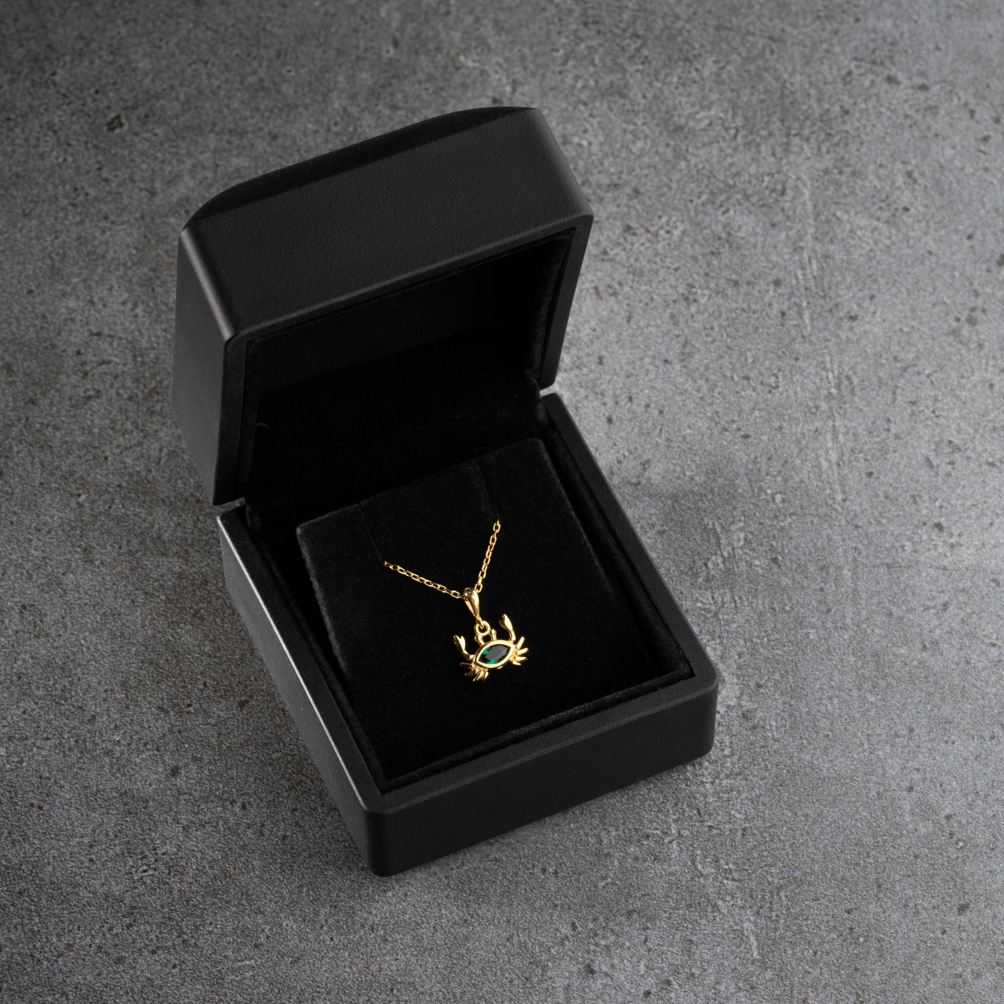 ZIRKONIA KREBS HALSKETTE | 925 SILBER