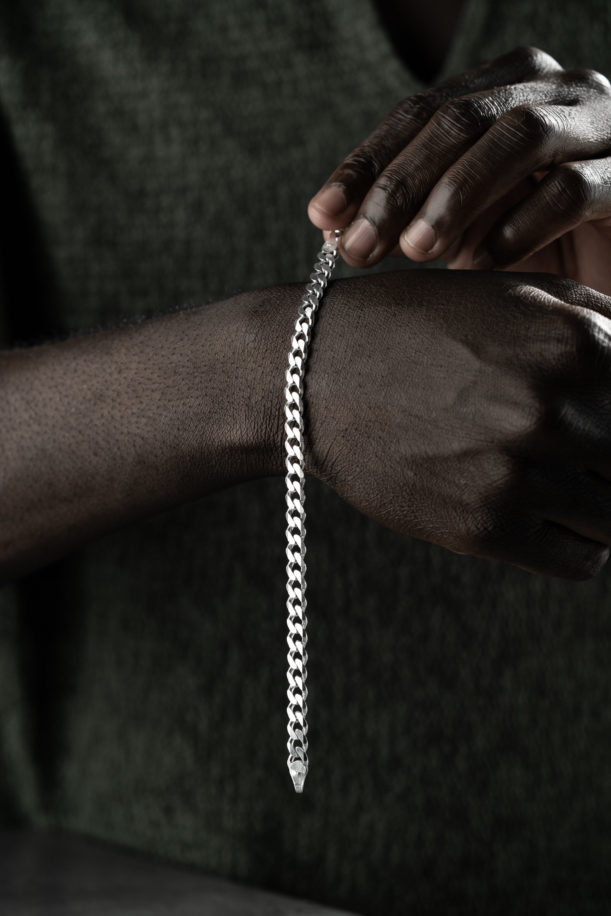 PANZER ARMBAND 5MM | 925 SILBER.