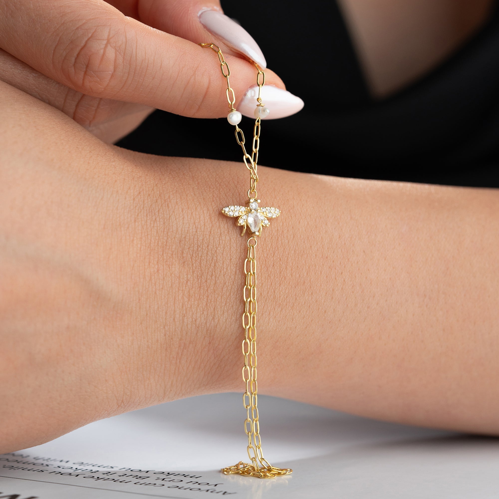 MIE PEARL HANDKETTE | 925 SILBER