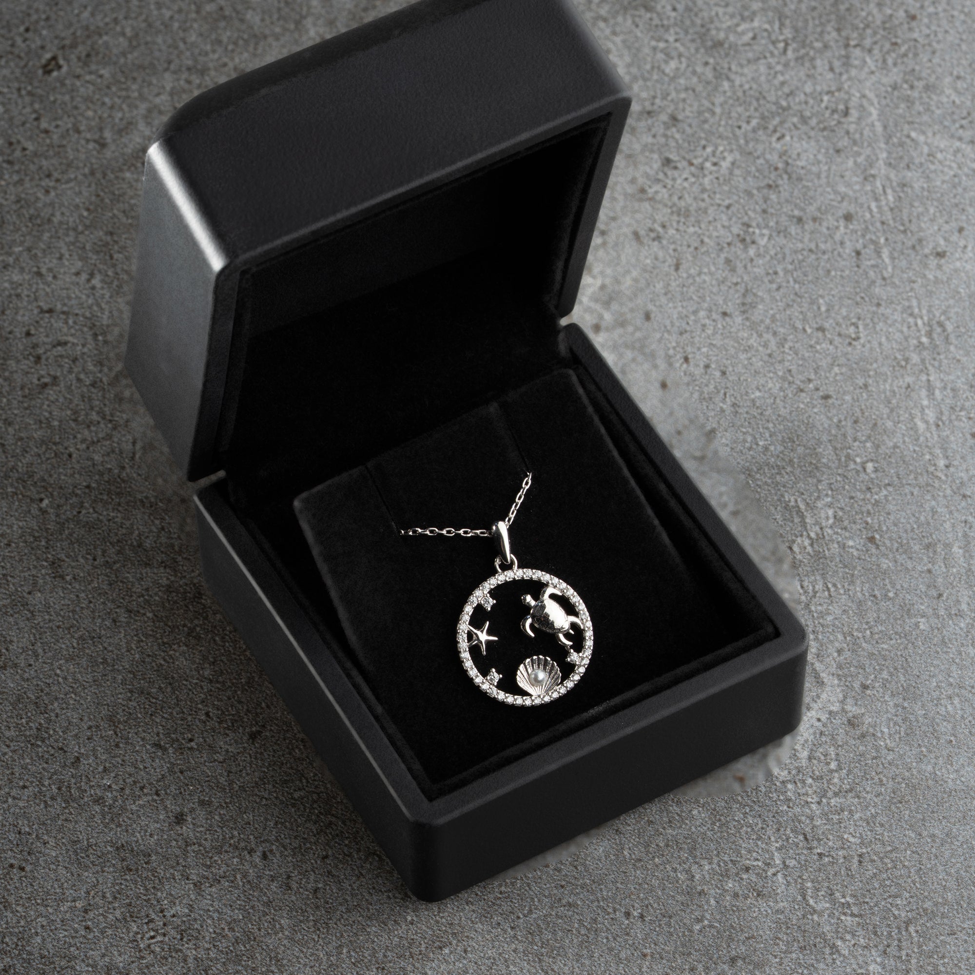 PEARL STRASS HALSKETTE | 925 SILBER