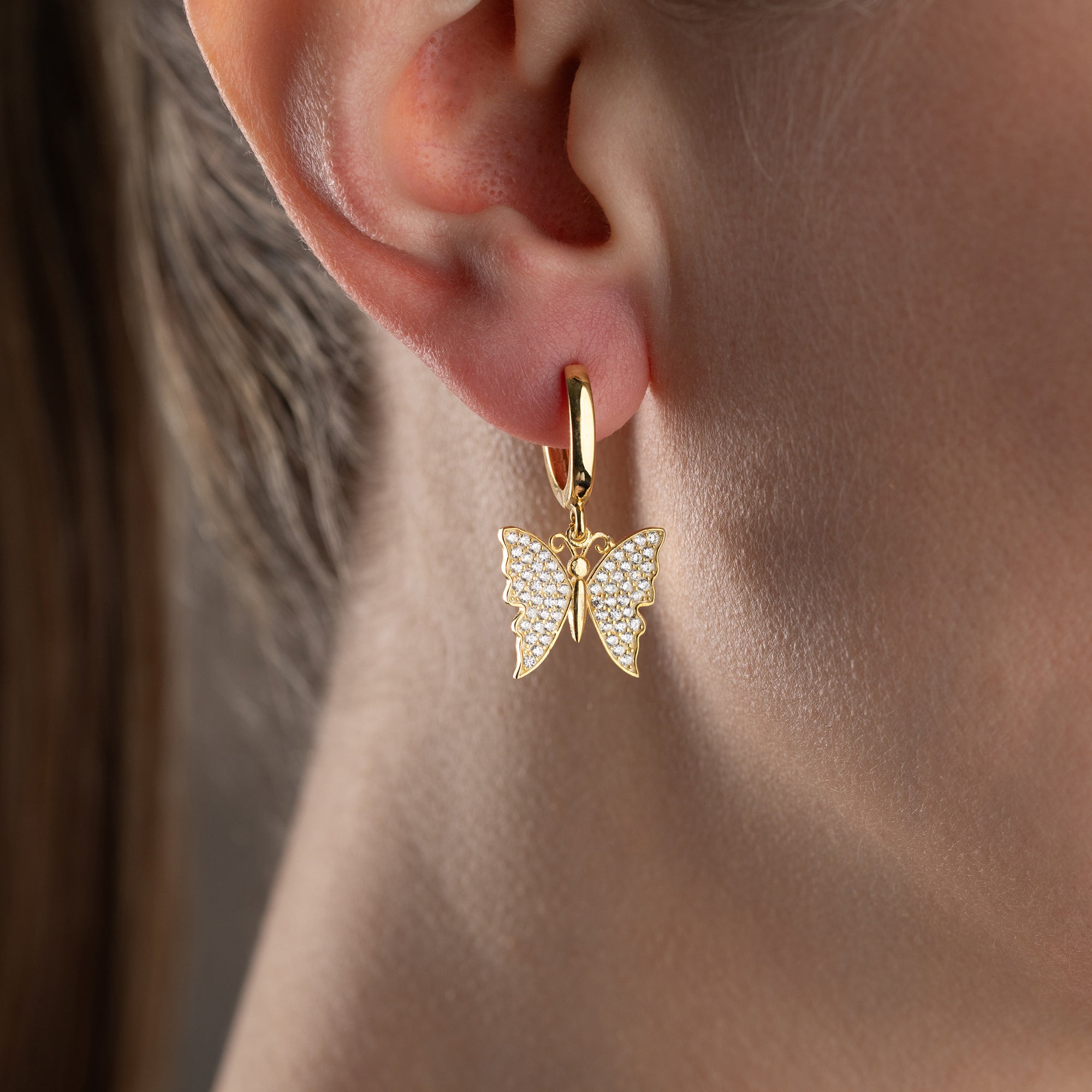 BUTTERFLY OHRRINGE | 925 SILBER