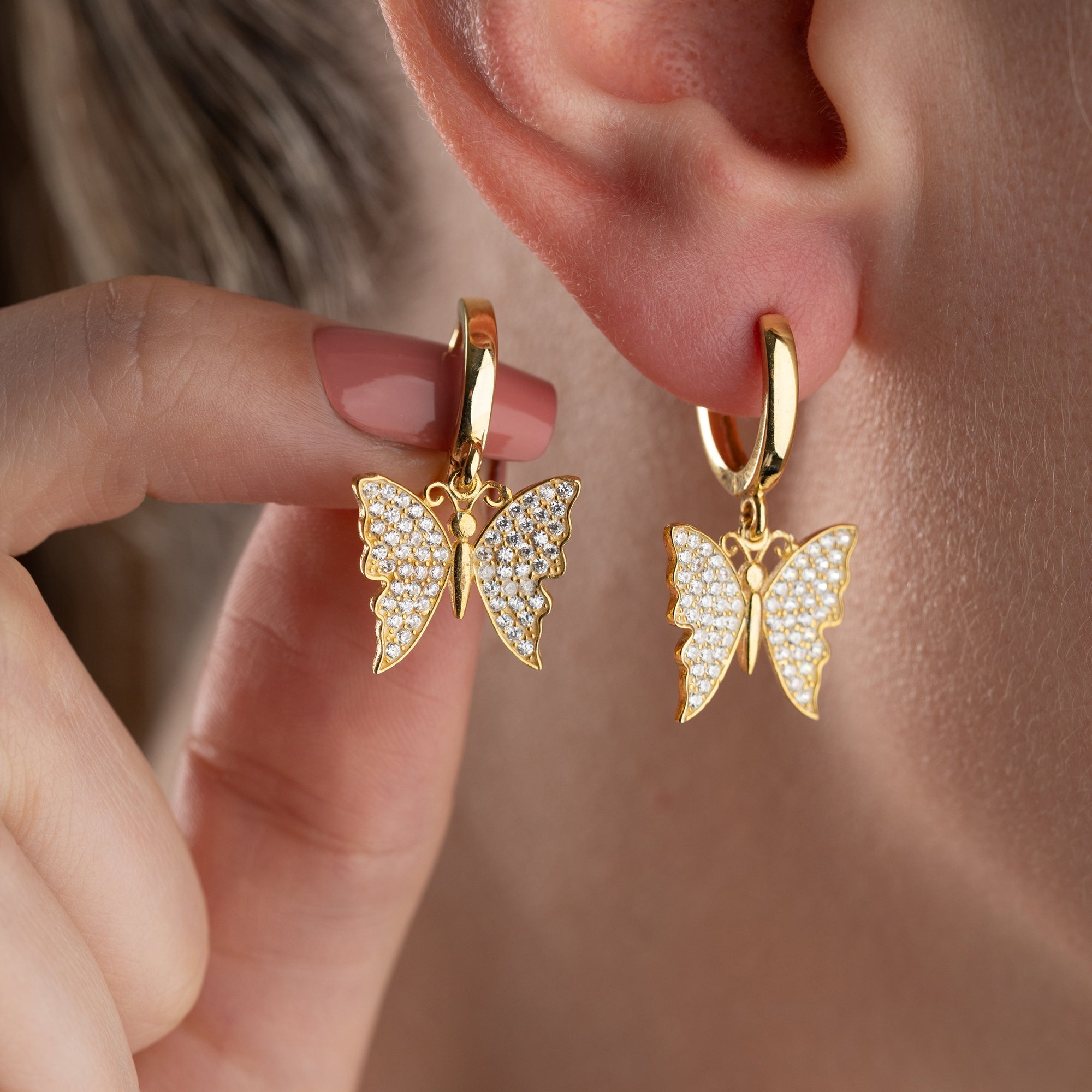 BUTTERFLY OHRRINGE | 925 SILBER