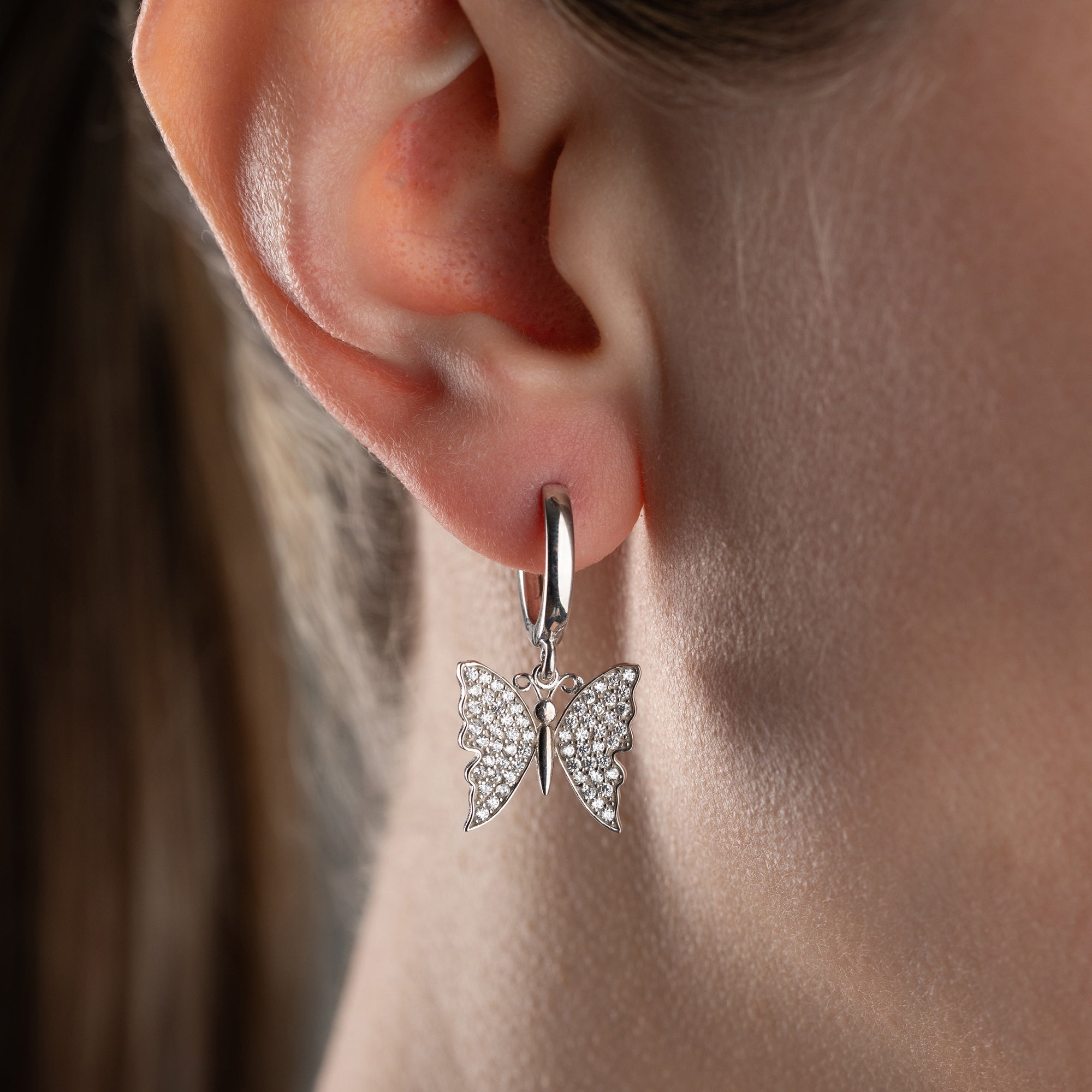 BUTTERFLY OHRRINGE | 925 SILBER