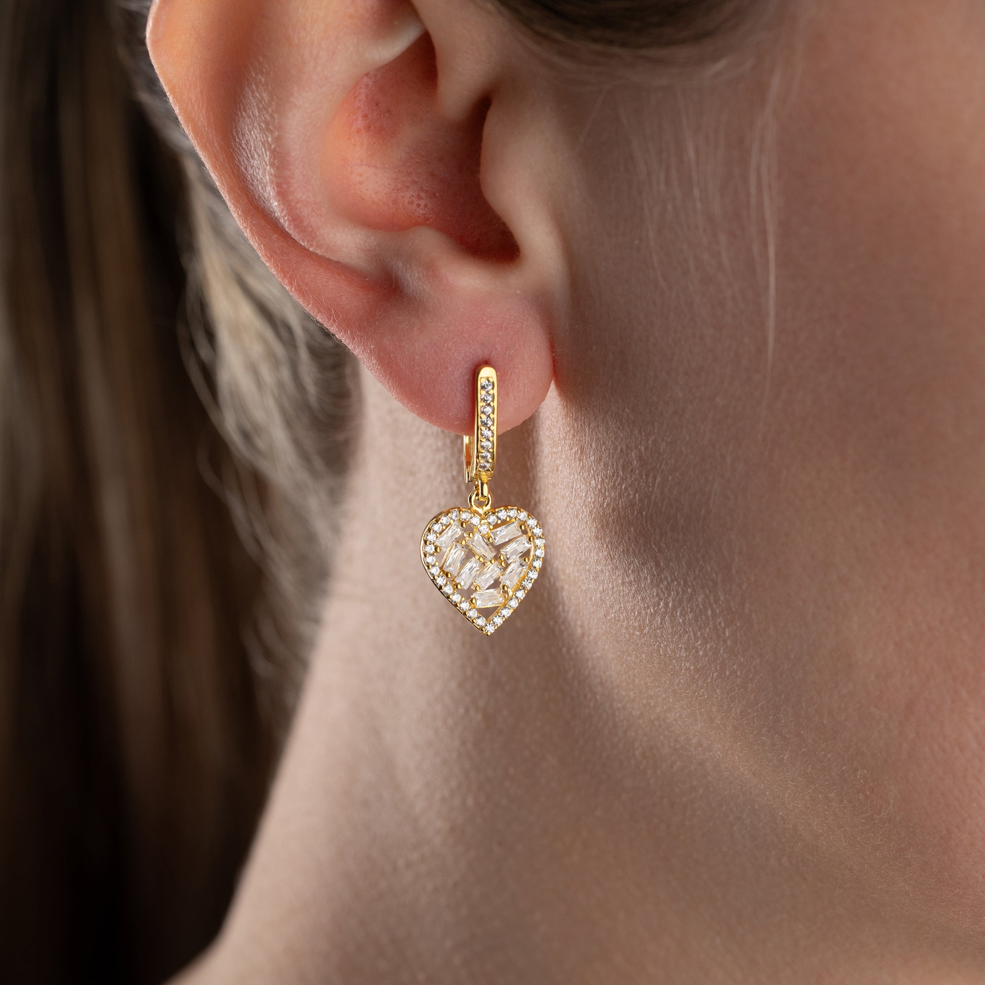 HEART OHRRINGE | 925 SILBER