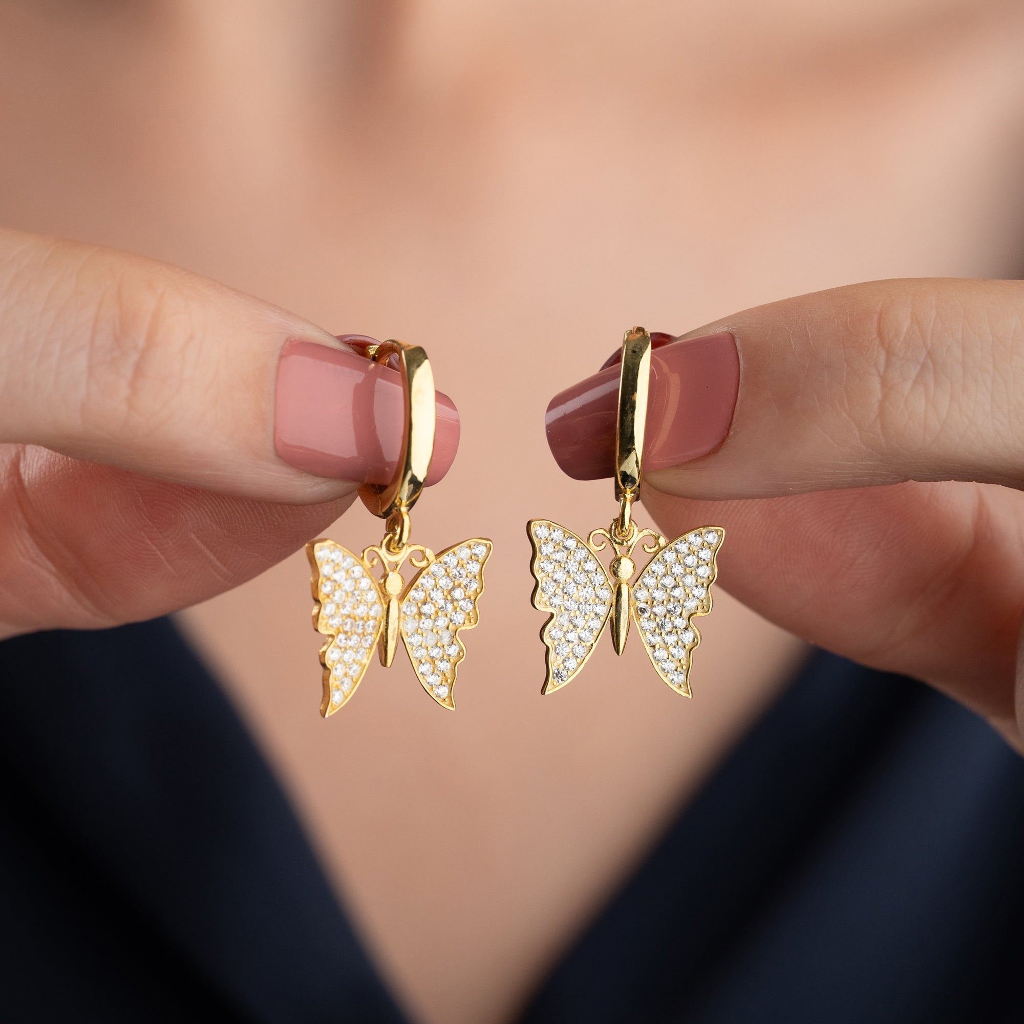 BUTTERFLY OHRRINGE | 925 SILBER