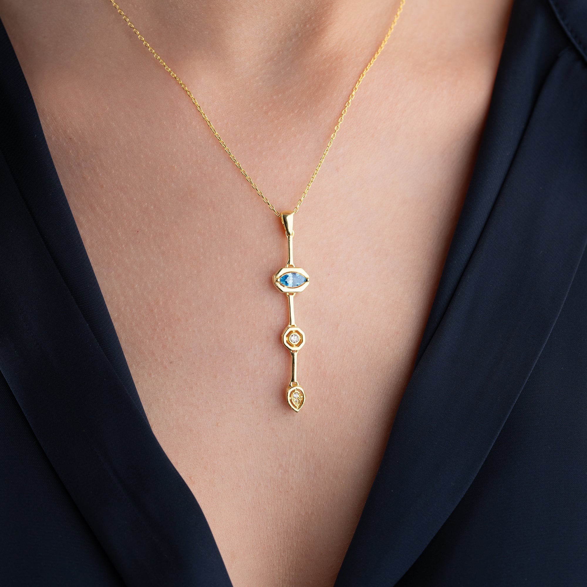 CHANDRA Y HALSKETTE | 925 SILBER