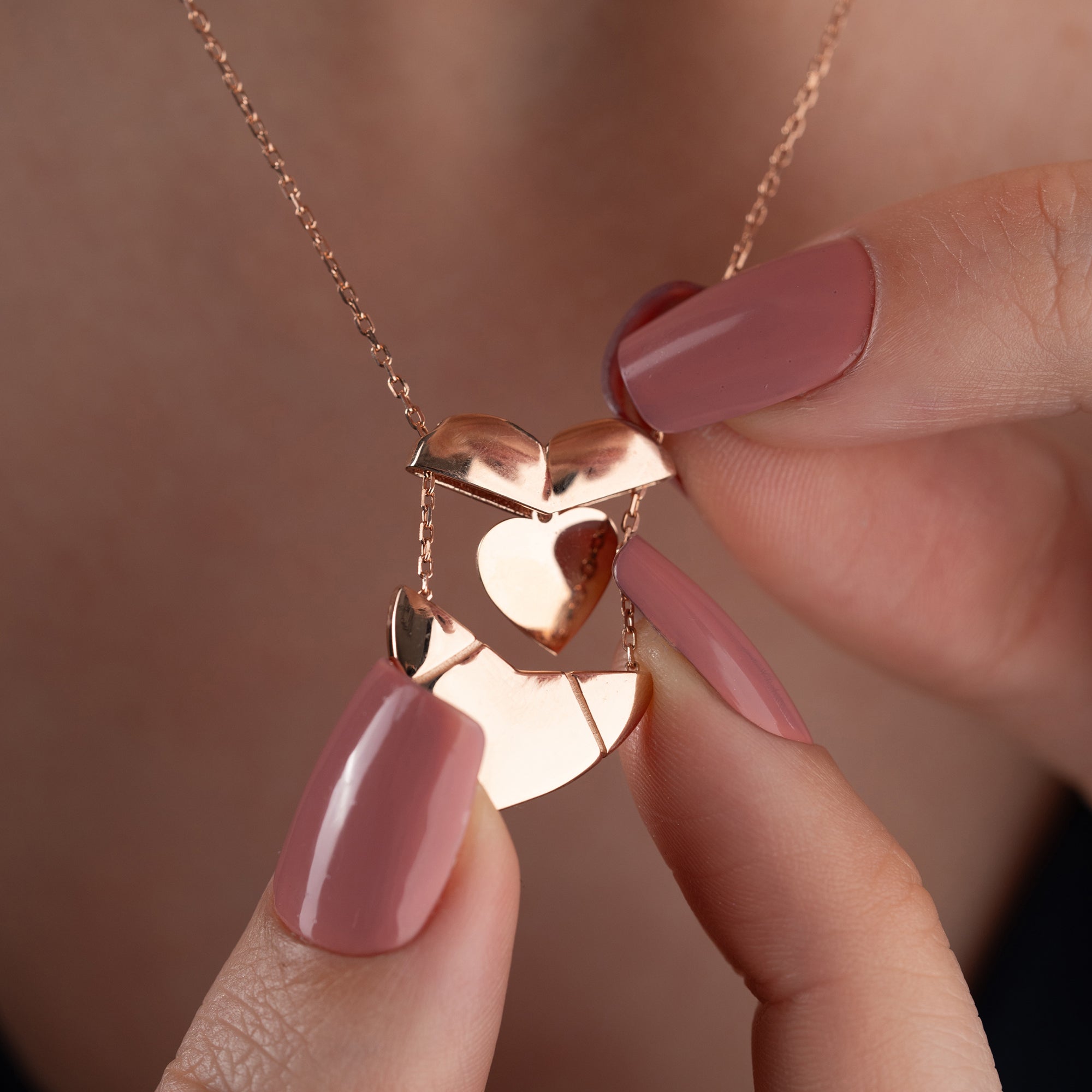 HERZ GRAVUR HALSKETTE | 925 SILBER