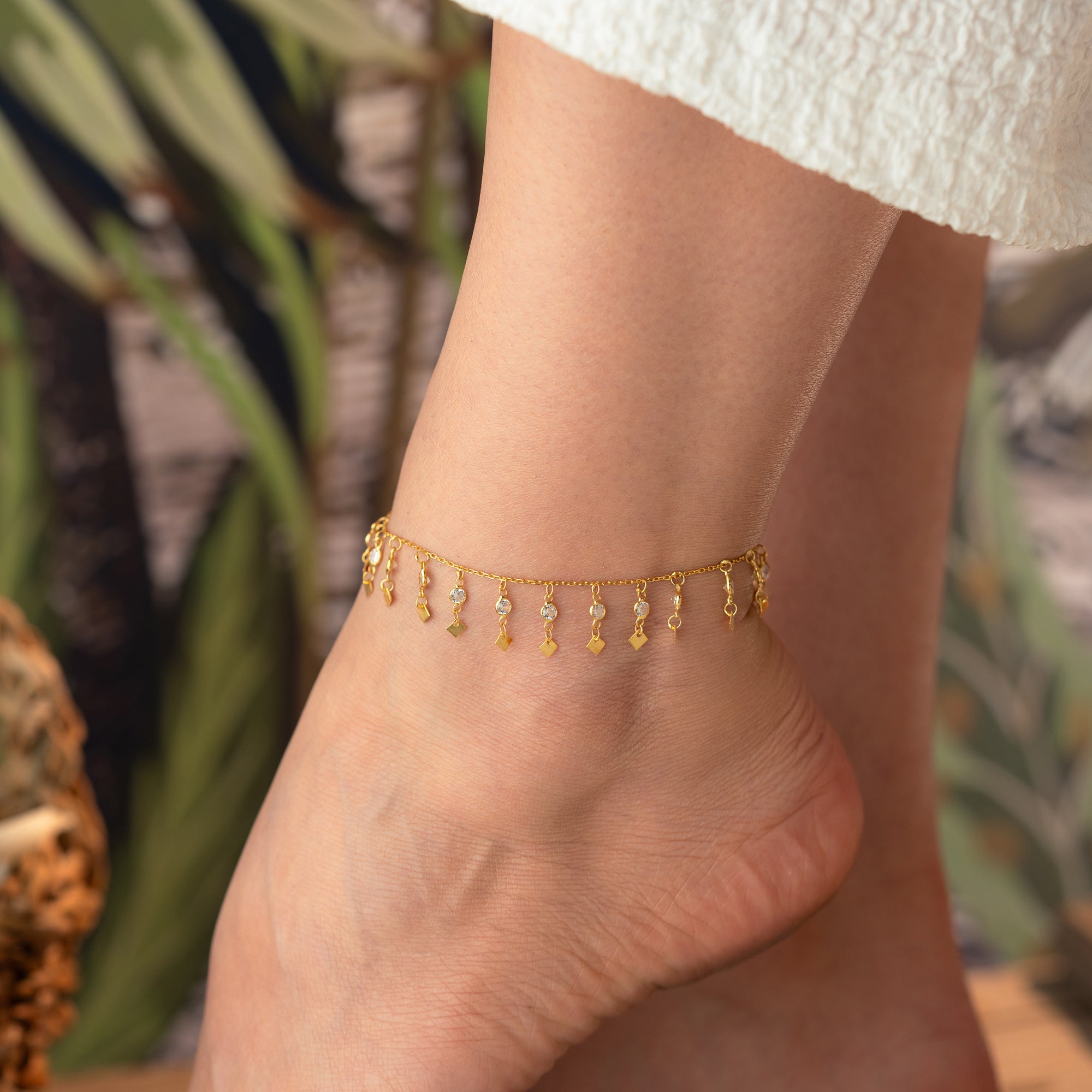 CHAKRA FUSSKETTE | 925 SILBER