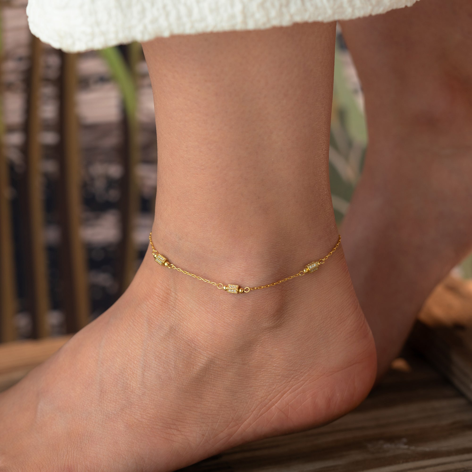 SELENE FUSSKETTE | 925 SILBER