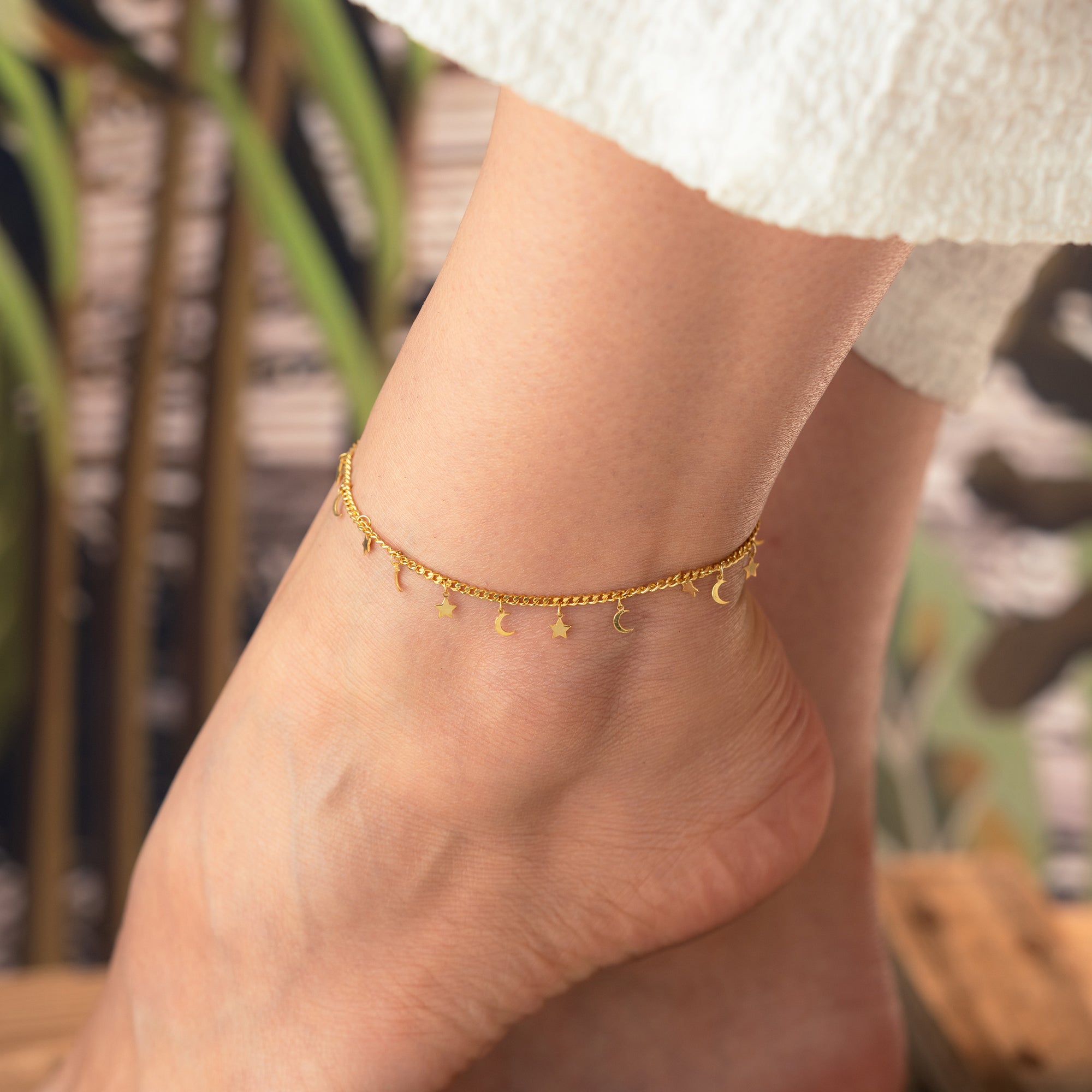 LUNARA FUSSKETTE | 925 SILBER