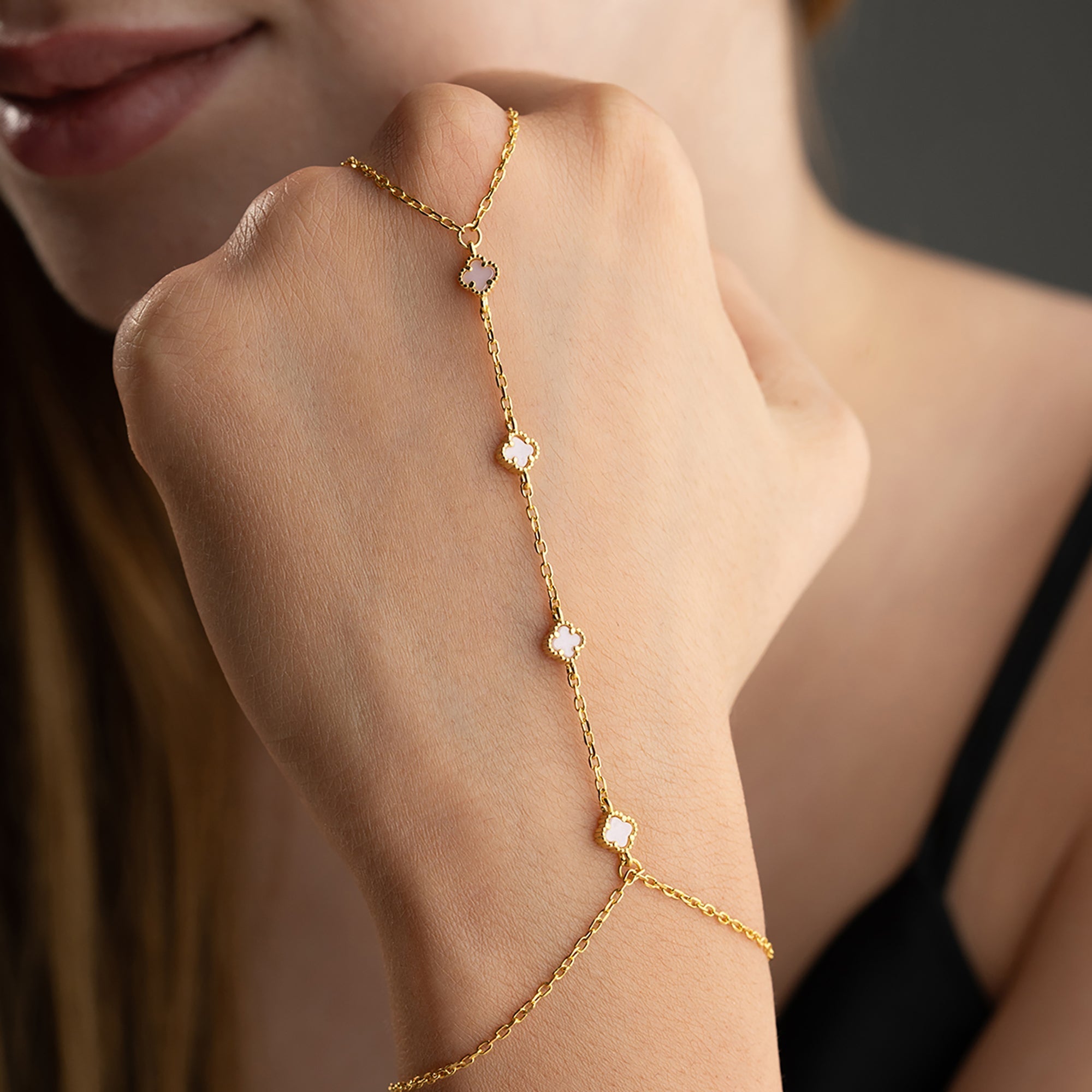 MINI KLEE ROSA HANDKETTE | 925 SILBER