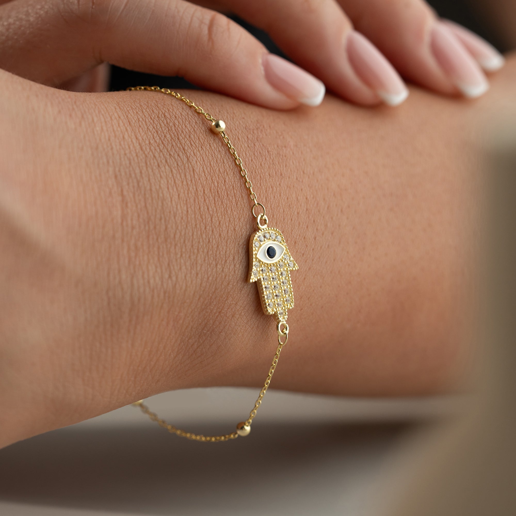 FATIMAS HAND LEIRA ARMBAND | 925 SILBER