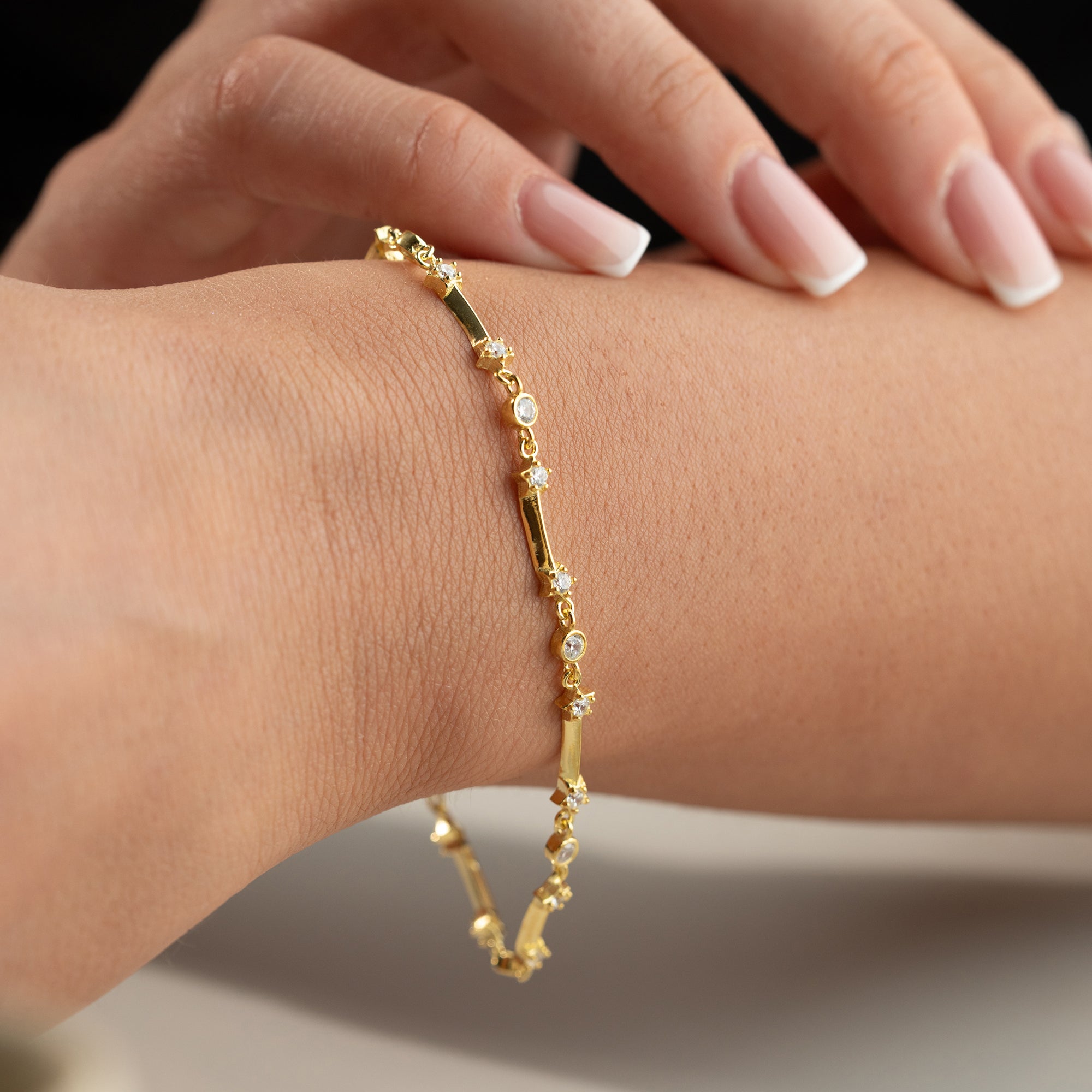 AVADA STONE ARMBAND | 925 SILBER