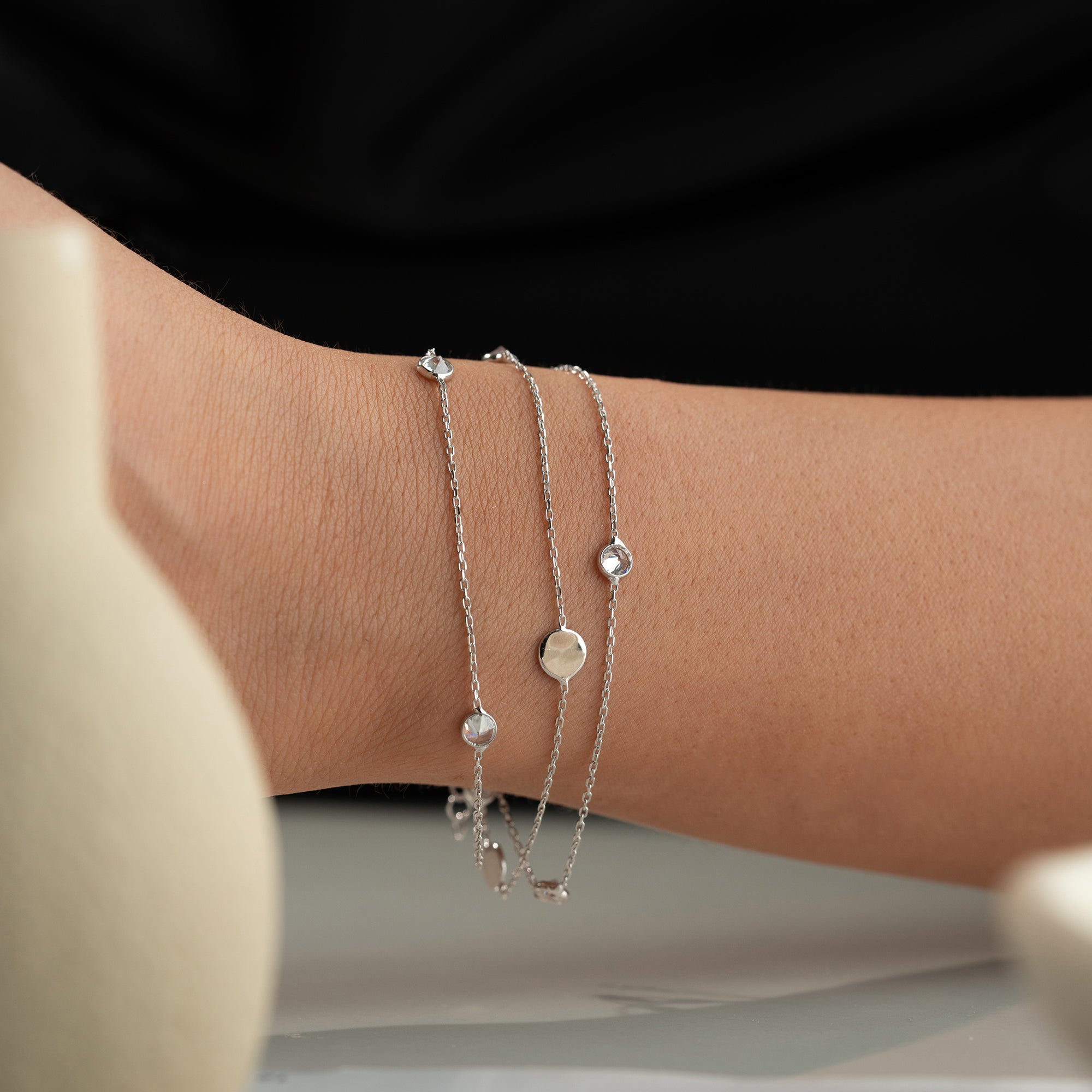 VOHO STONE ARMBAND | 925 SILBER
