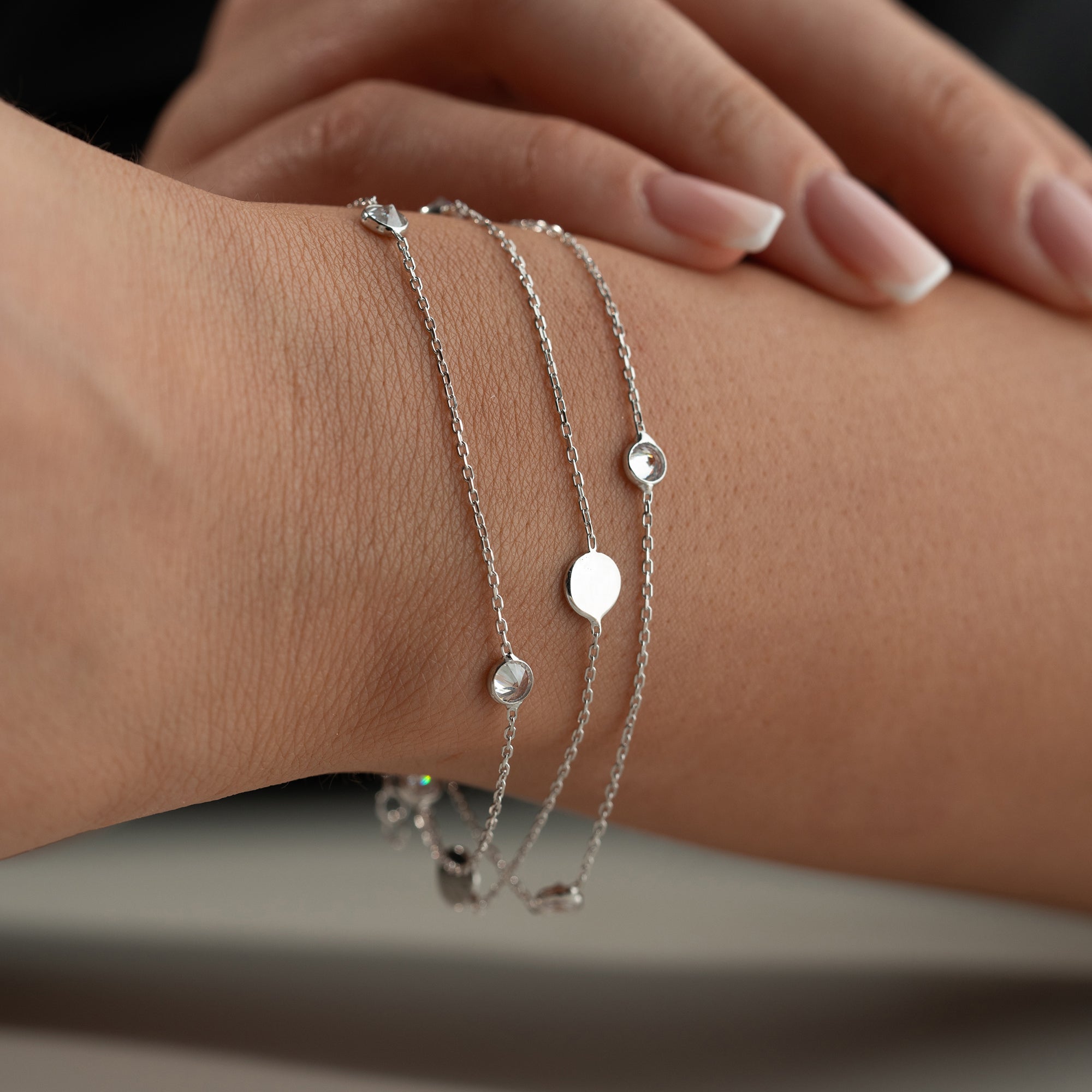VOHO STONE ARMBAND | 925 SILBER