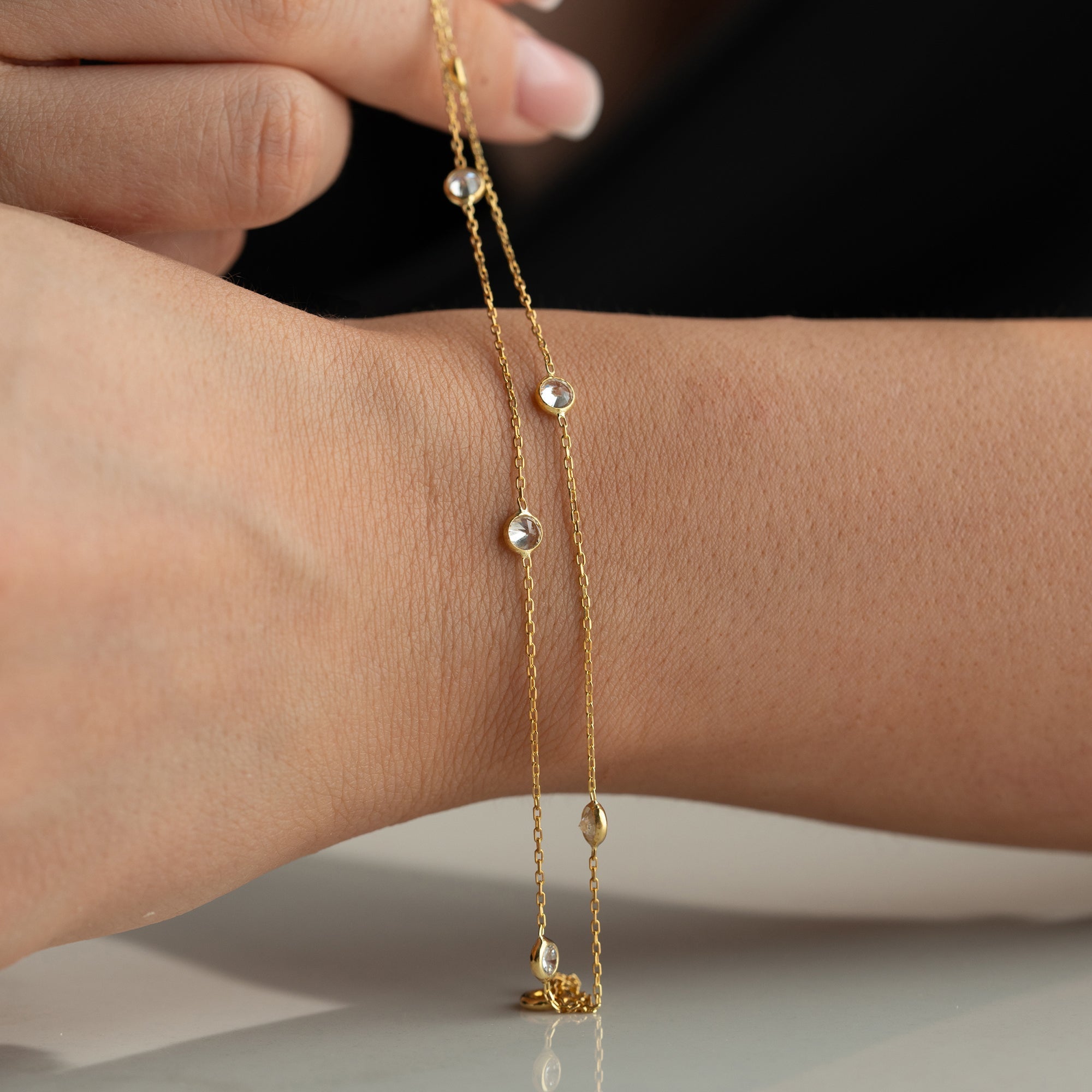 VIKI STONE ARMBAND | 925 SILBER