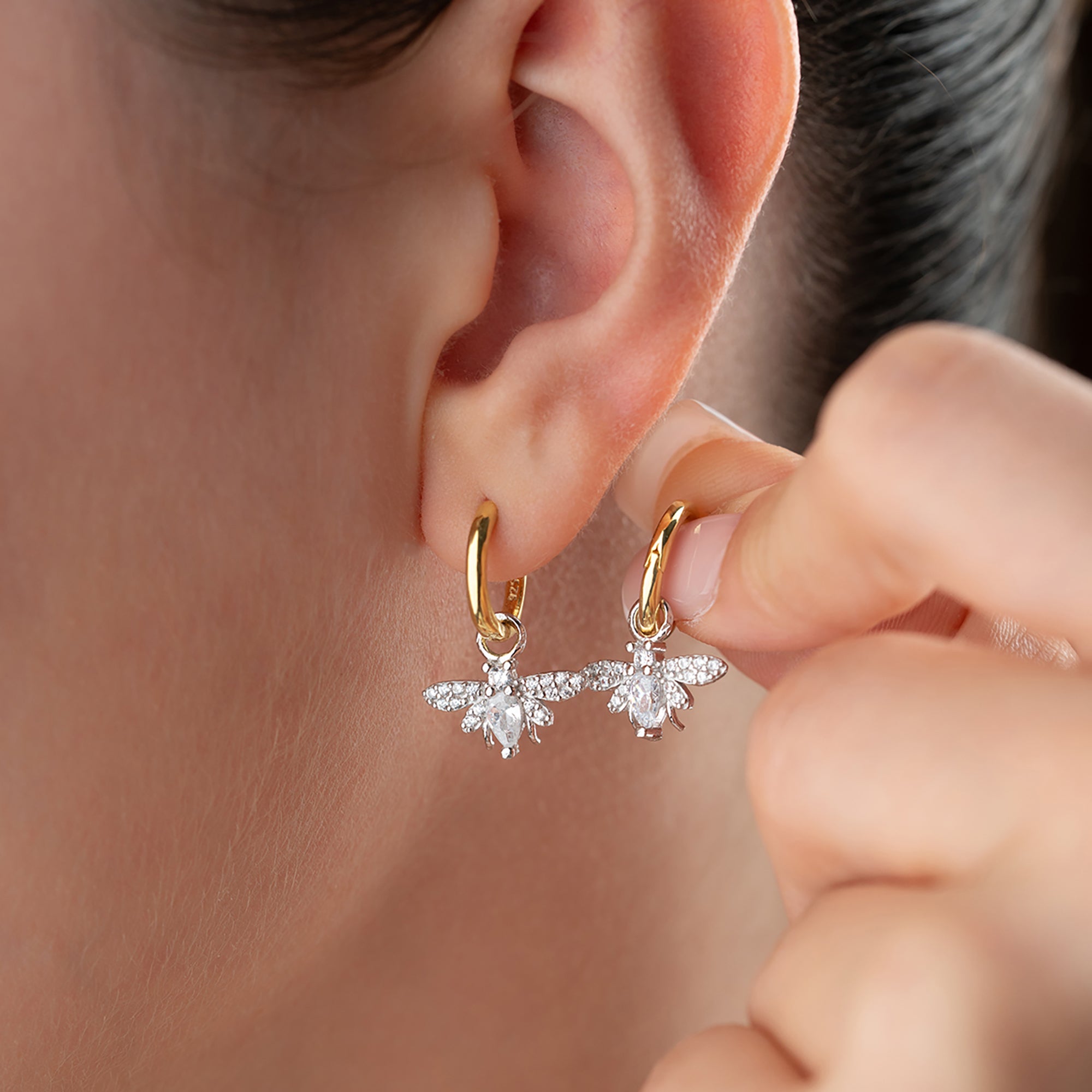 BEE PEARL OHRRINGE | 925 SILBER