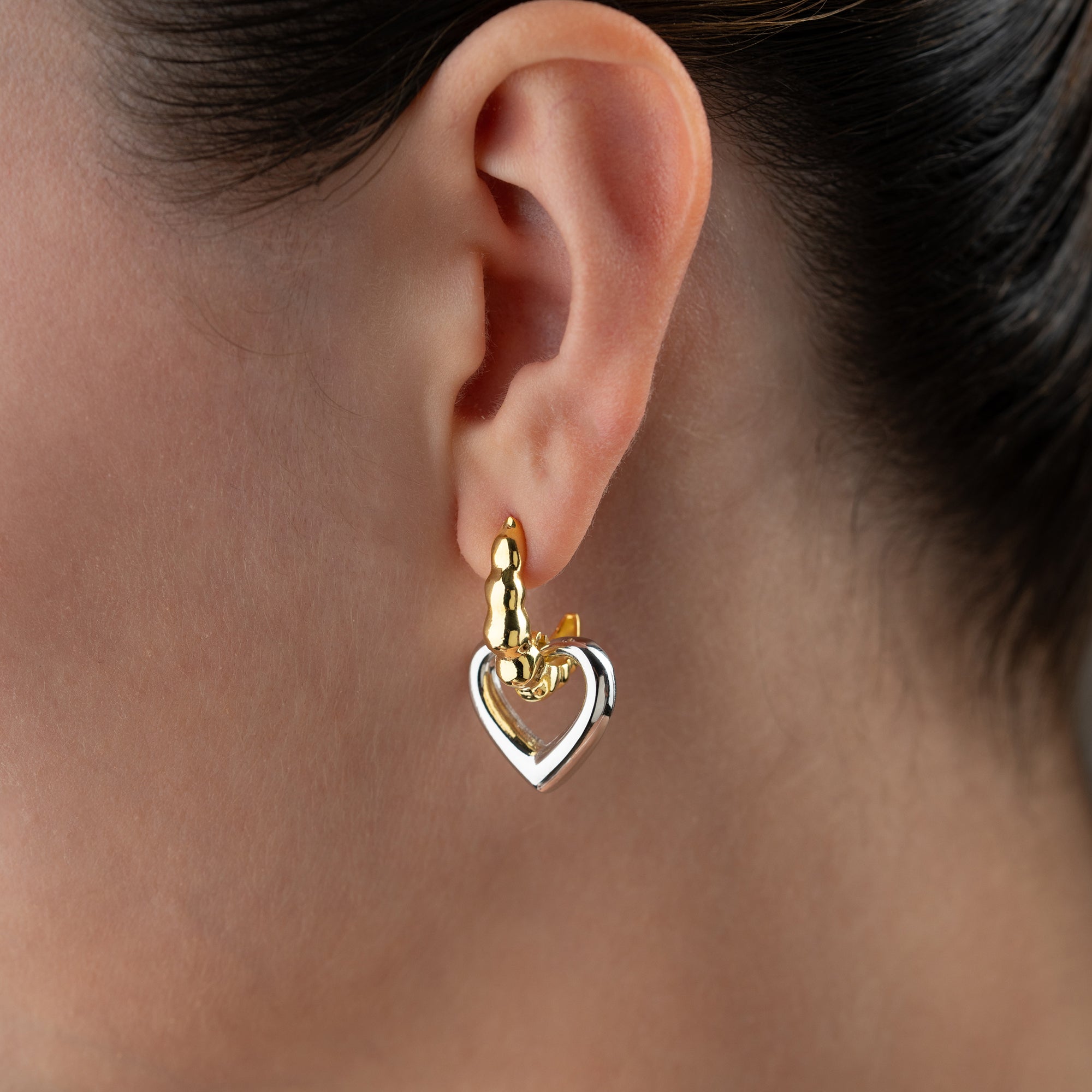 TOTI HEART OHRRINGE | 925 SILBER