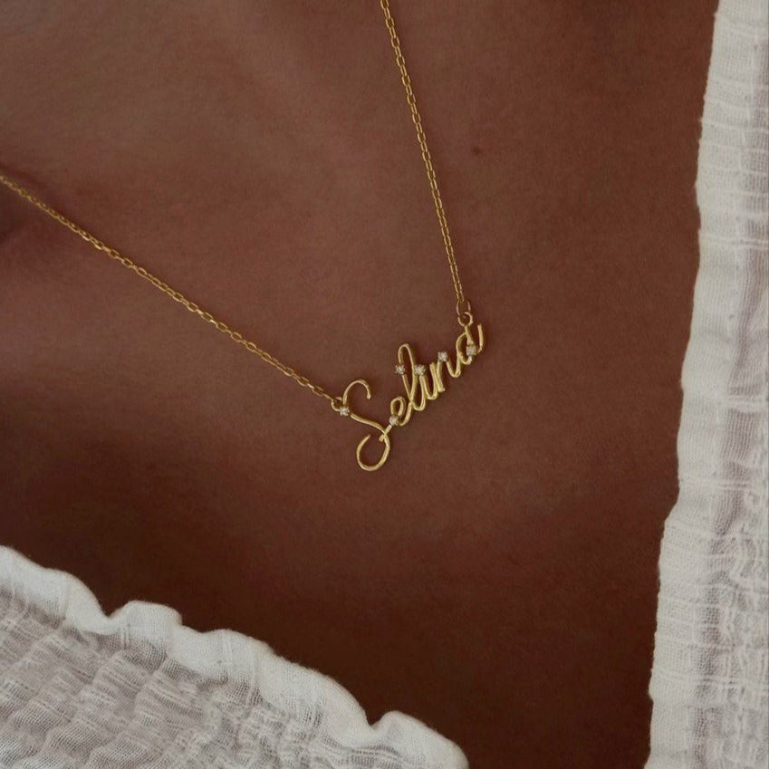 MINI STEIN NAMENSKETTE | 925 SILBER