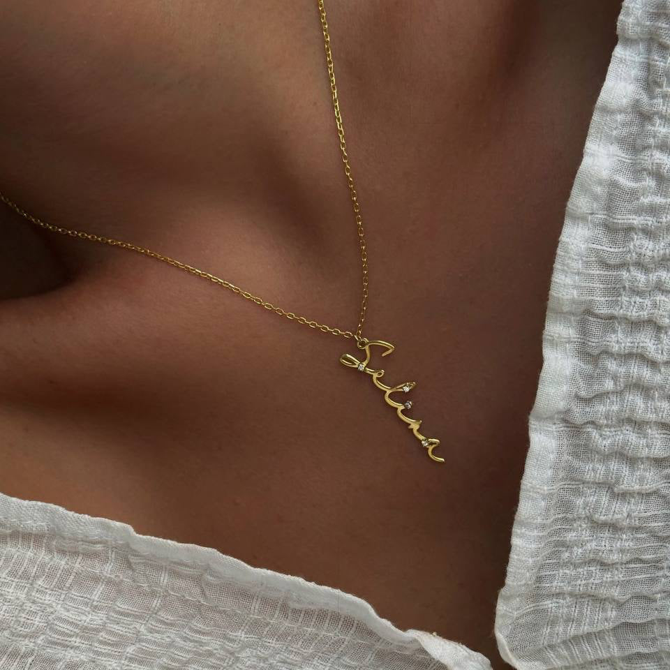 MINI STEIN SIGNATUR NAMENSKETTE | 925 SILBER