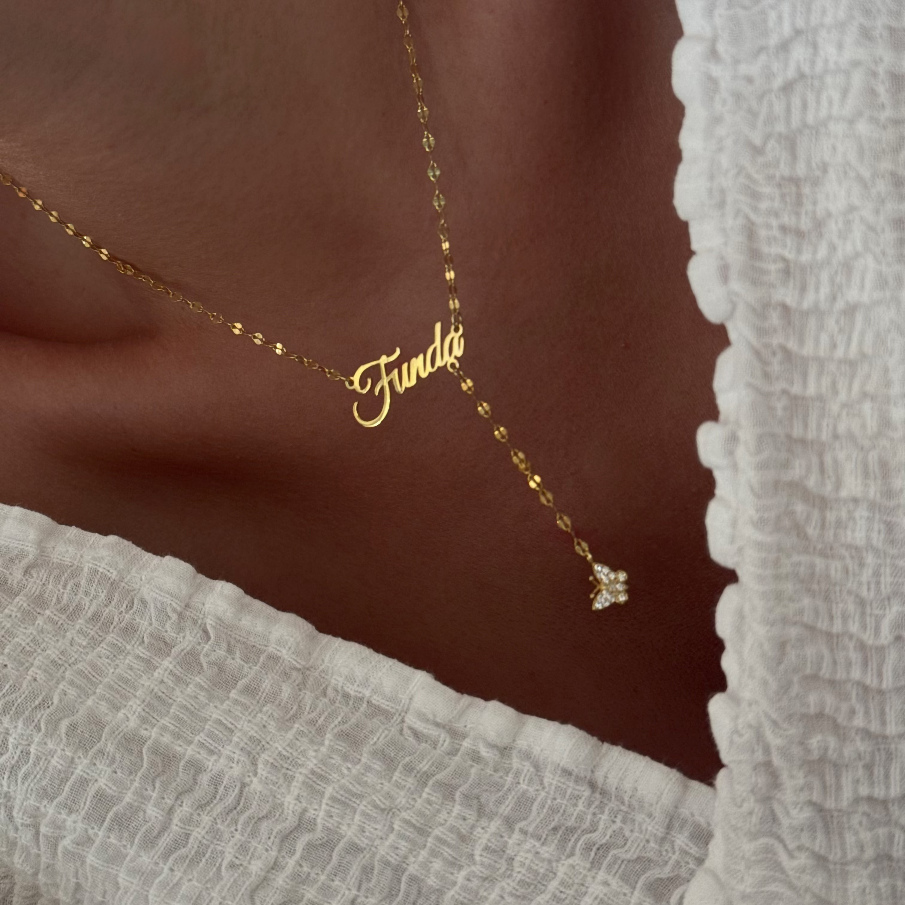 MEZZO BUTTERFLY NAMENSKETTE | 925 SILBER