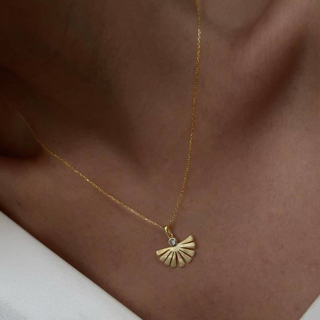 FÄCHER HALSKETTE | 925 SILBER