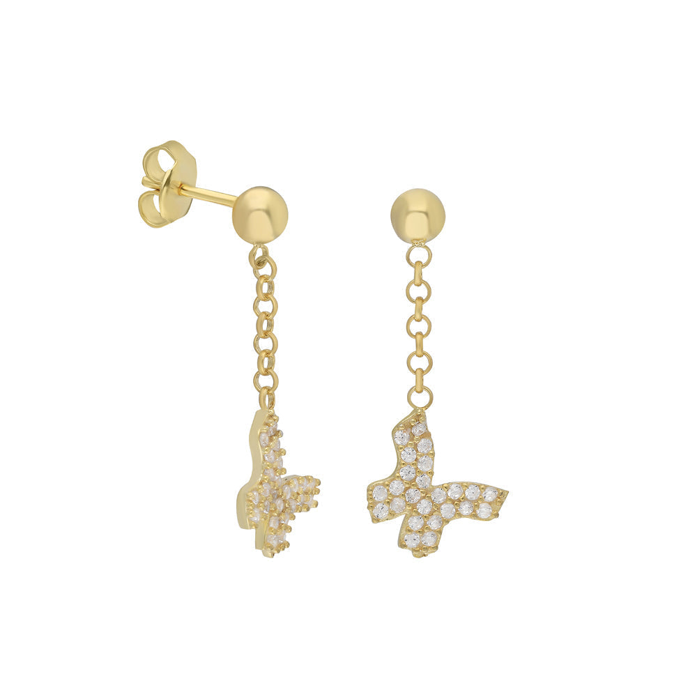 Hängend Butterfly Ohrringe (8063909298478)